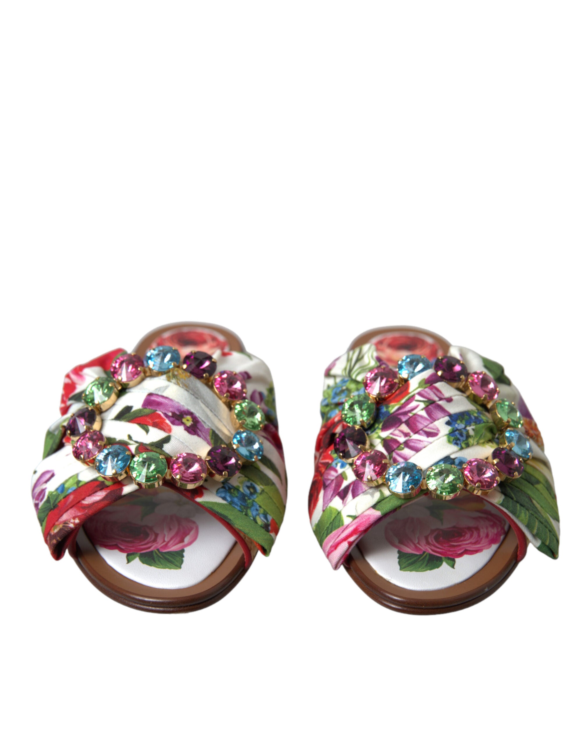 Dolce & Gabbana – Exquisite flache Sandalen mit Blumenmuster