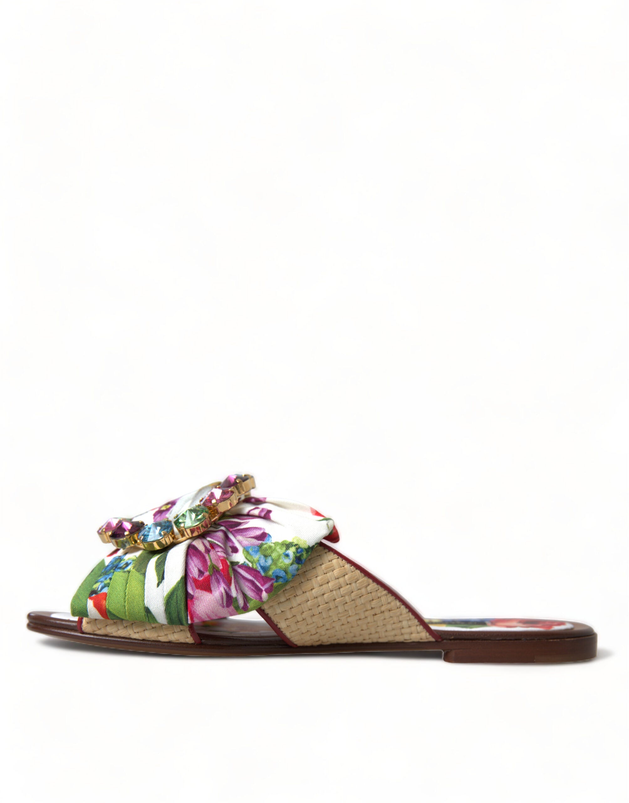 Dolce & Gabbana – Exquisite flache Sandalen mit Blumenmuster