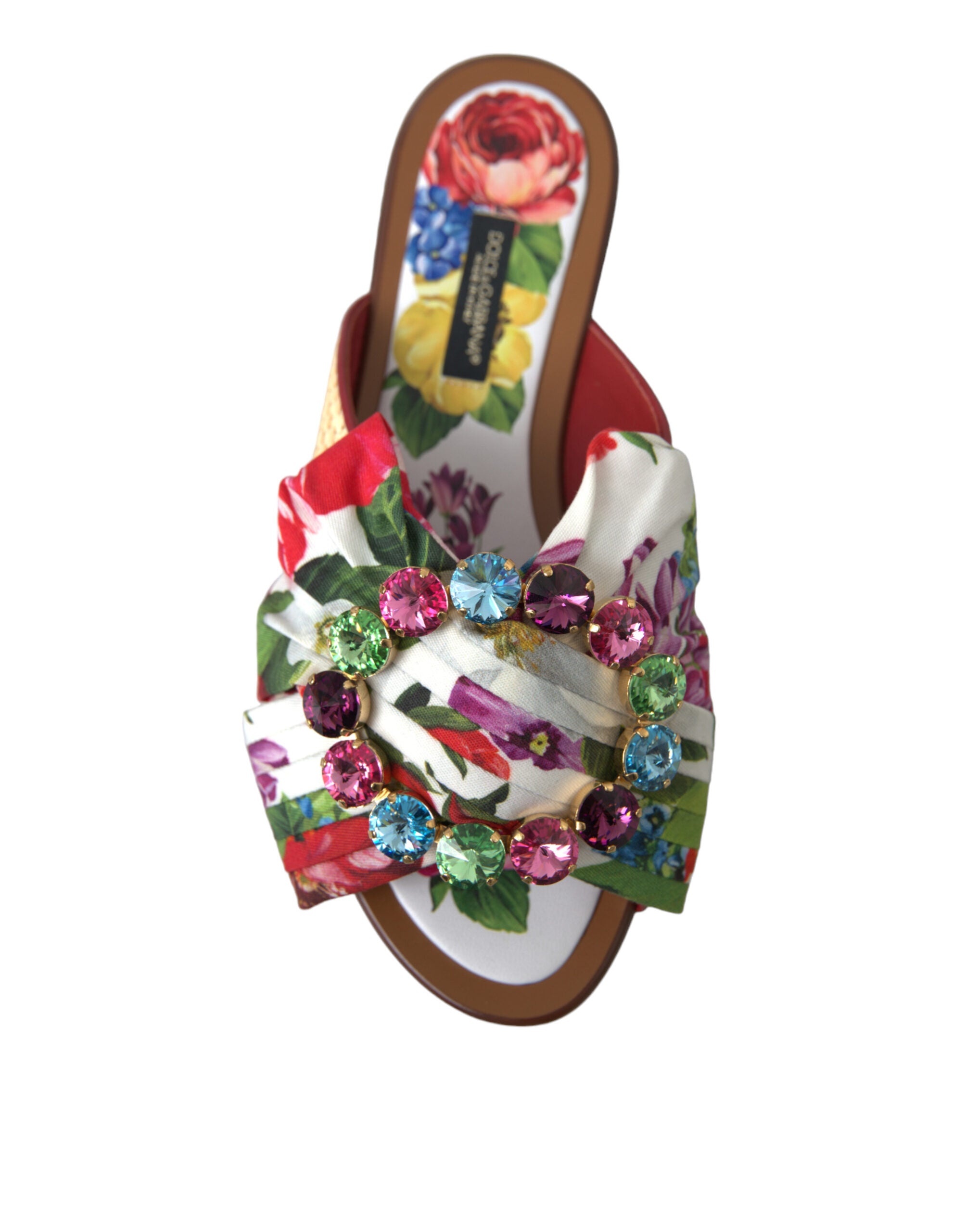 Dolce & Gabbana – Exquisite flache Sandalen mit Blumenmuster