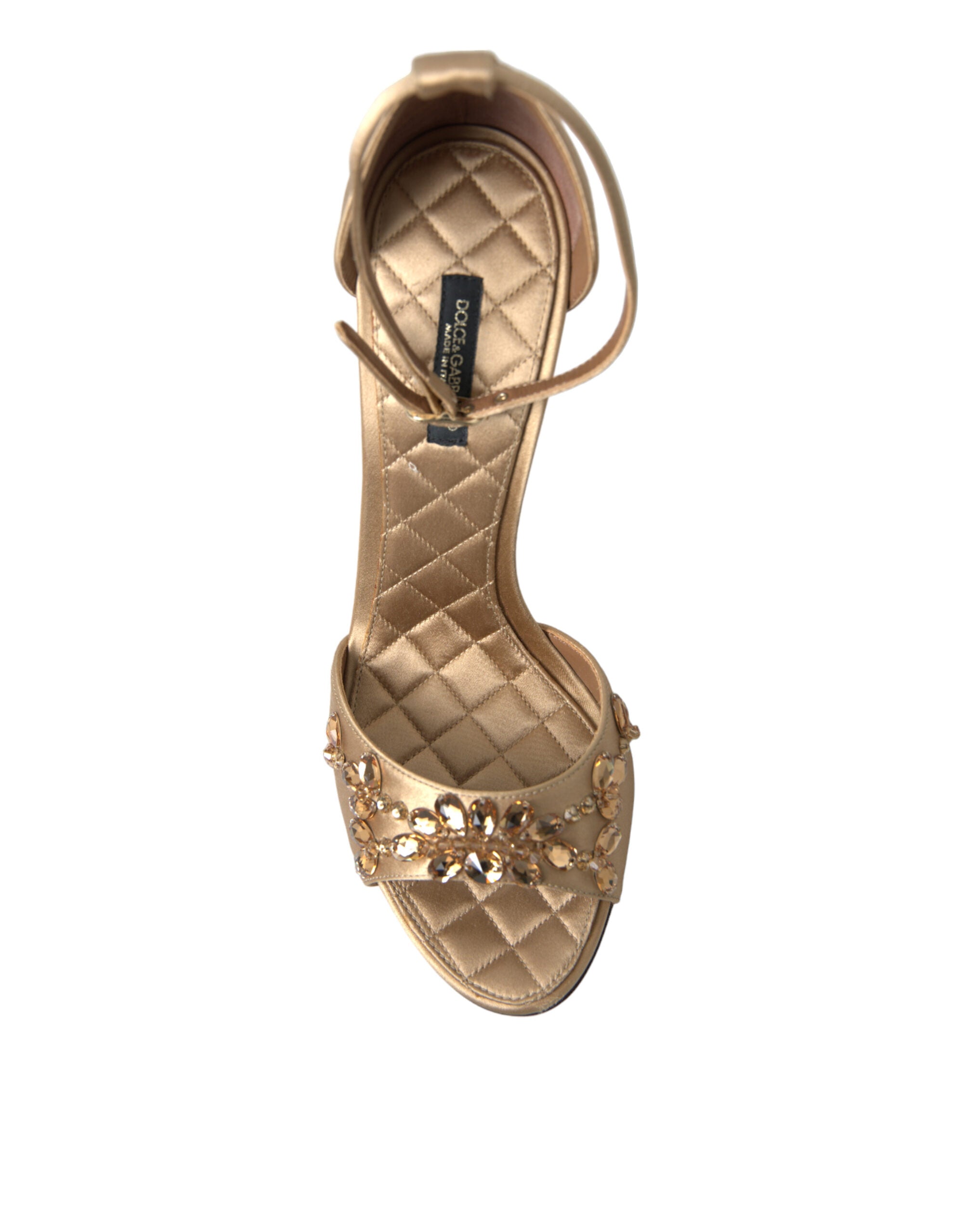 Sandale Dolce & Gabbana cu toc și cristale