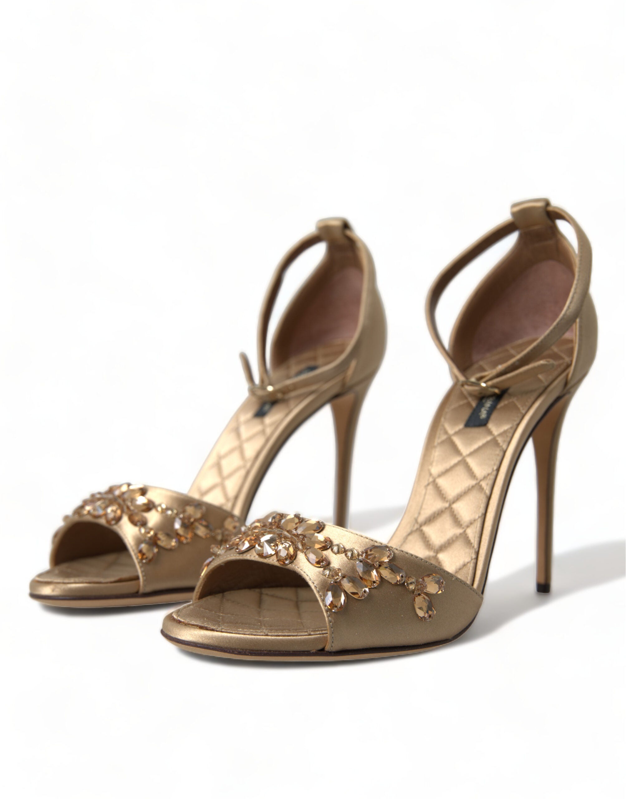 Sandale Dolce & Gabbana cu toc și cristale