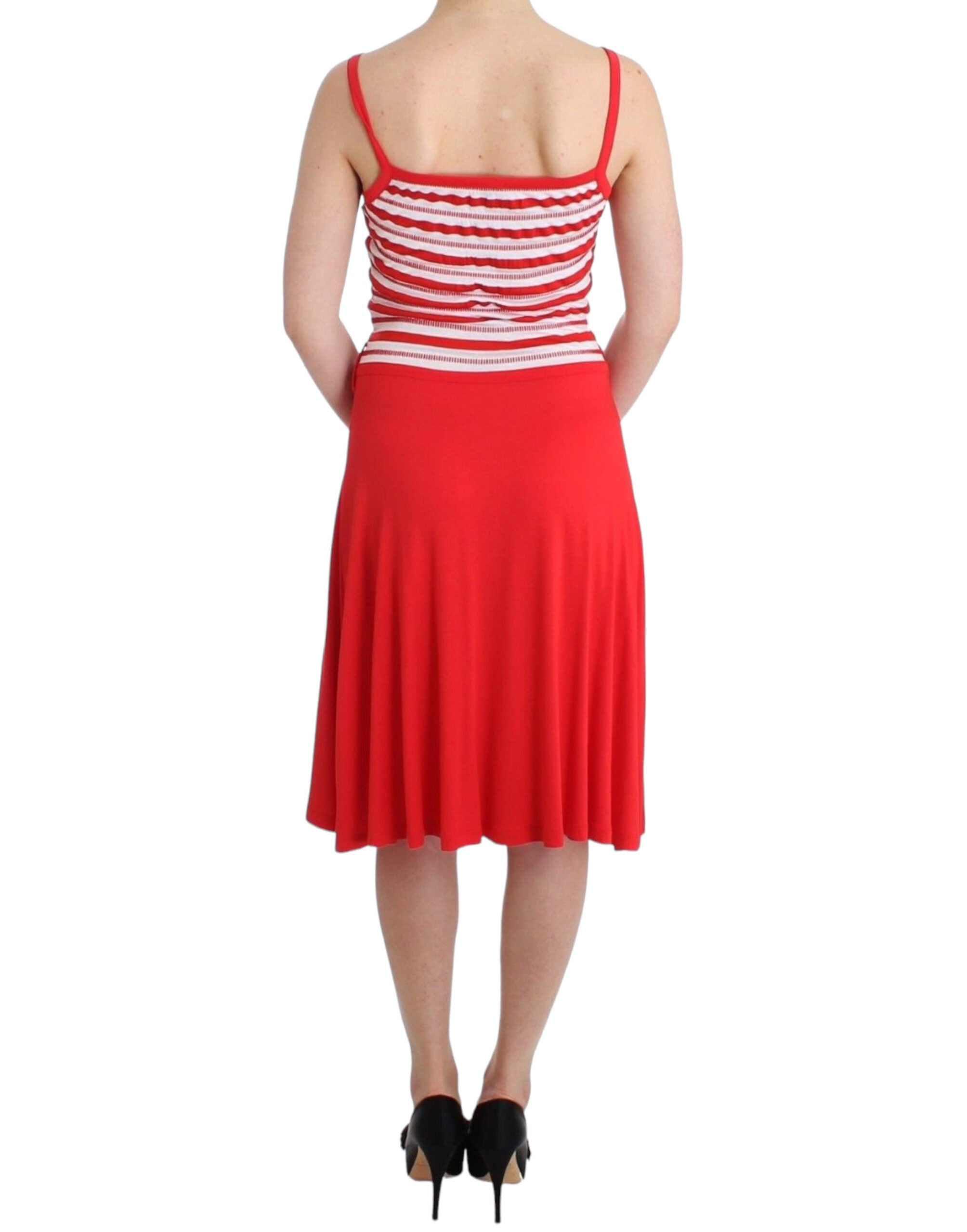 Knielanges Kleid „Audrey“ von Roccobarocco Chic aus Jersey-Linie