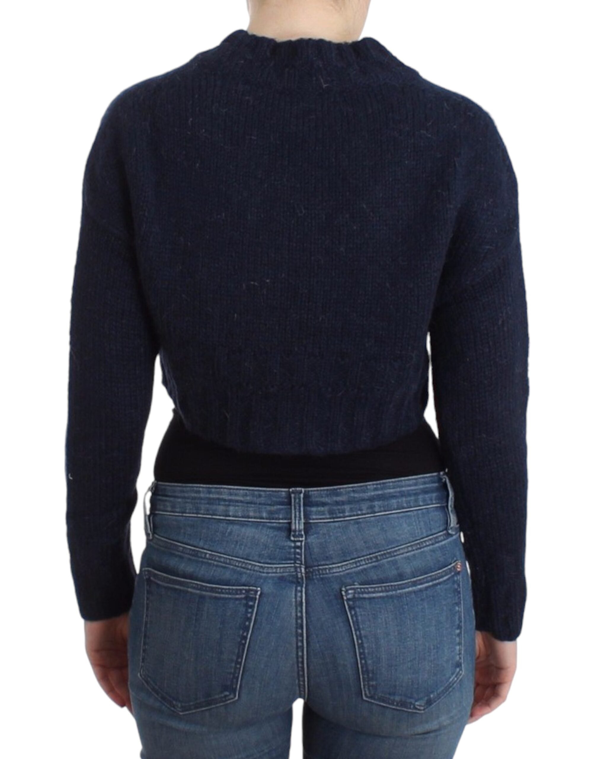 Cardigan scurt elegant John Galliano albastru
