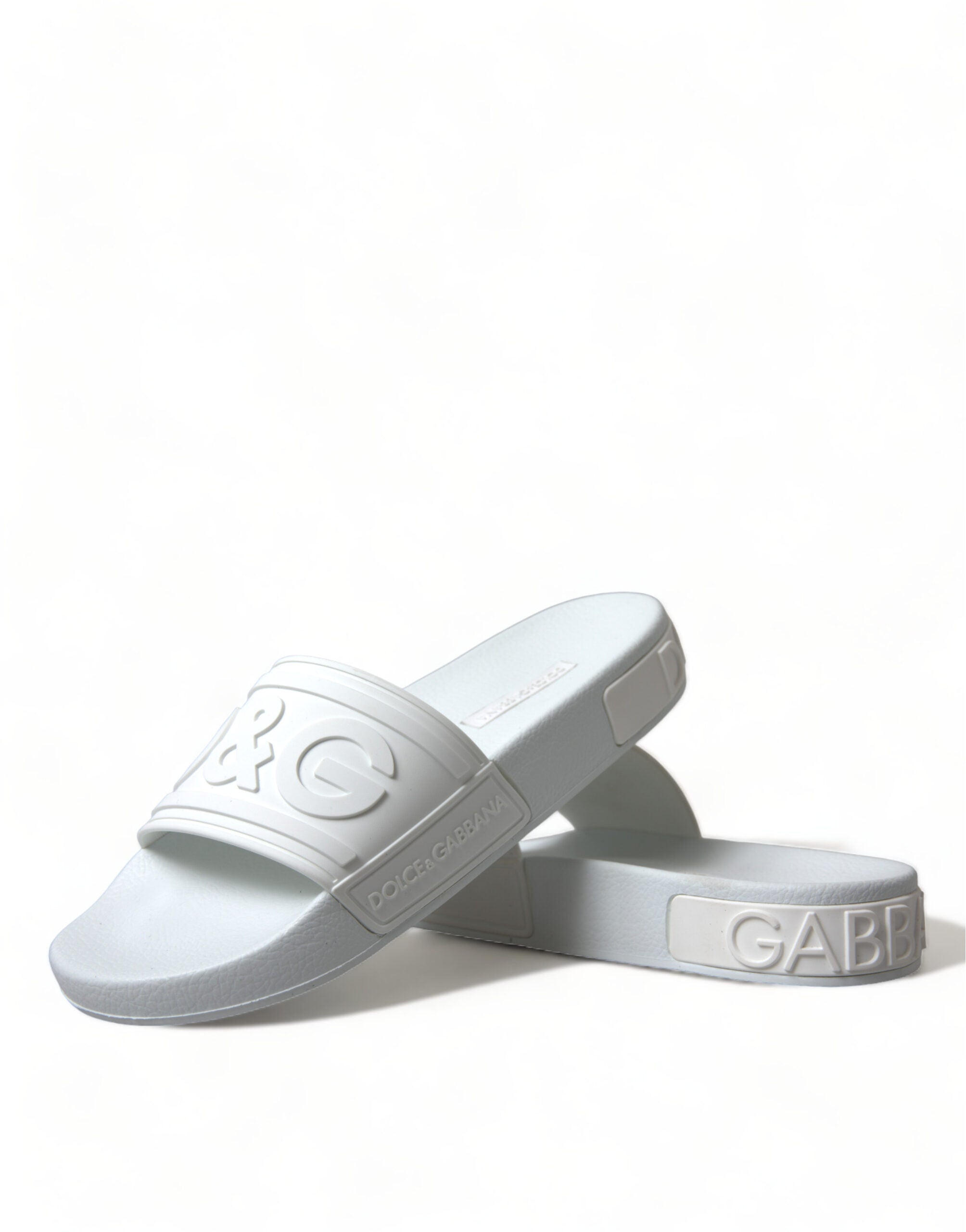 Dolce & Gabbana Sandale elegante cu logo alb
