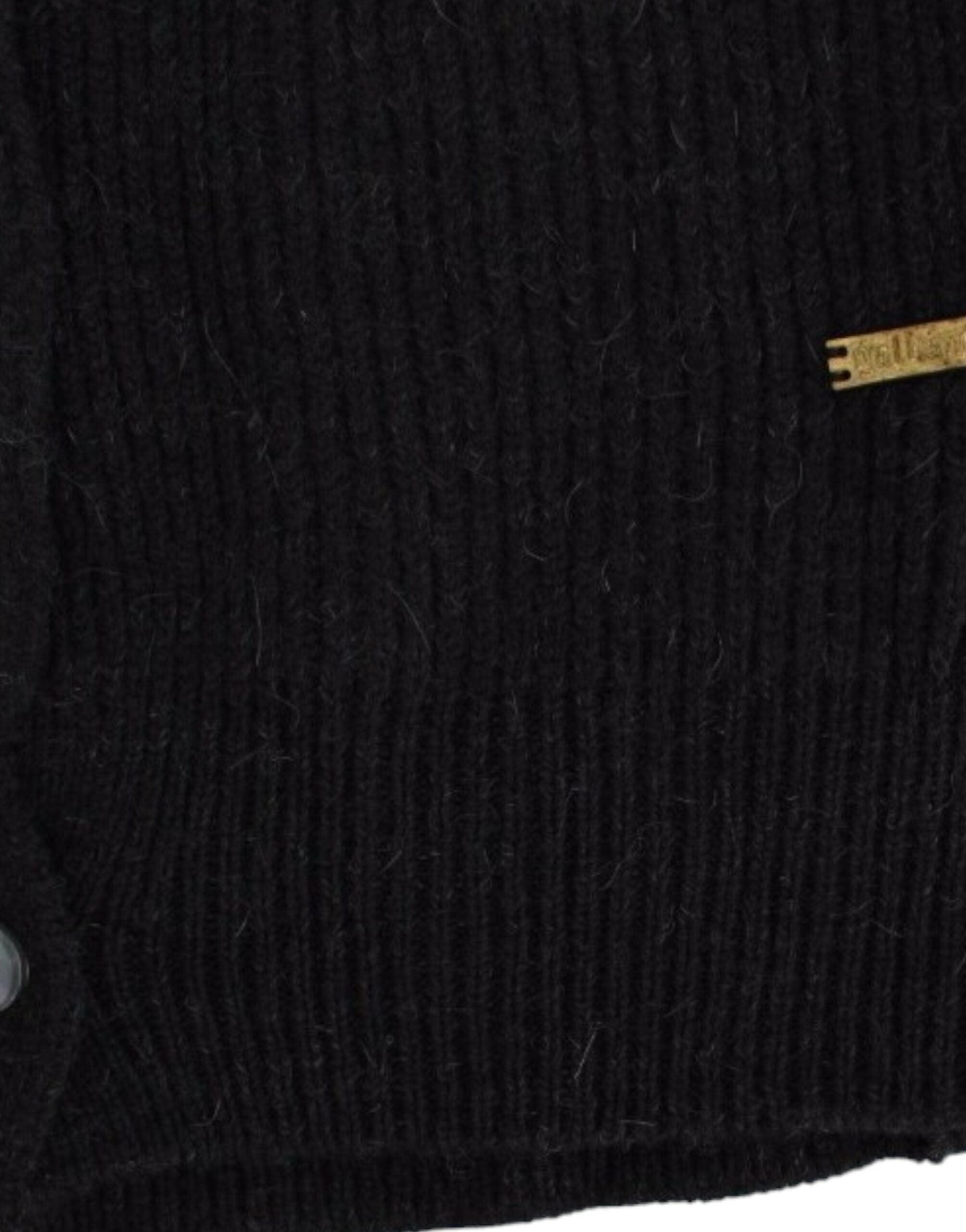 John Galliano Chic Wollcardigan mit transparenter Rückseite