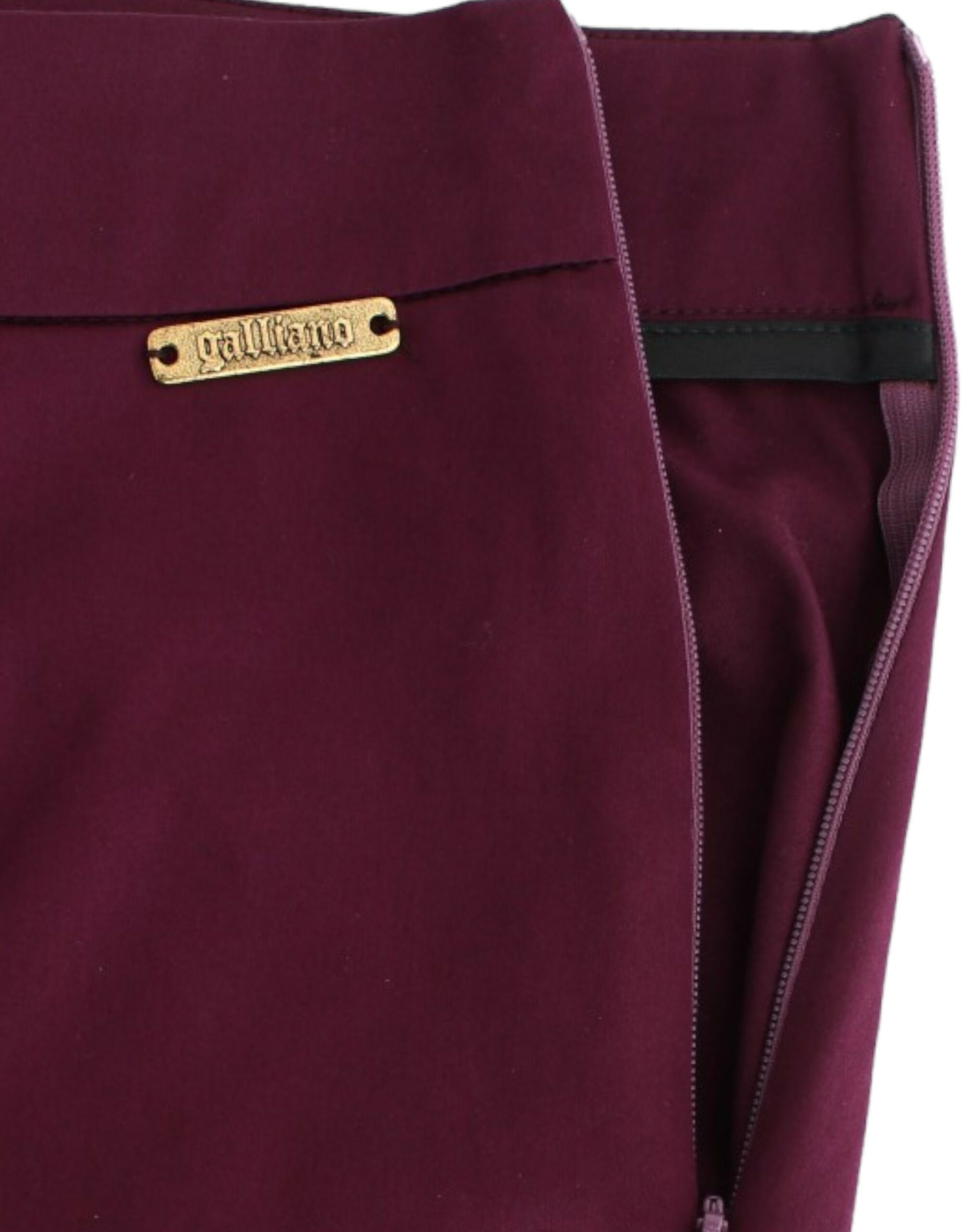 Pantaloni slim eleganți mov de la John Galliano