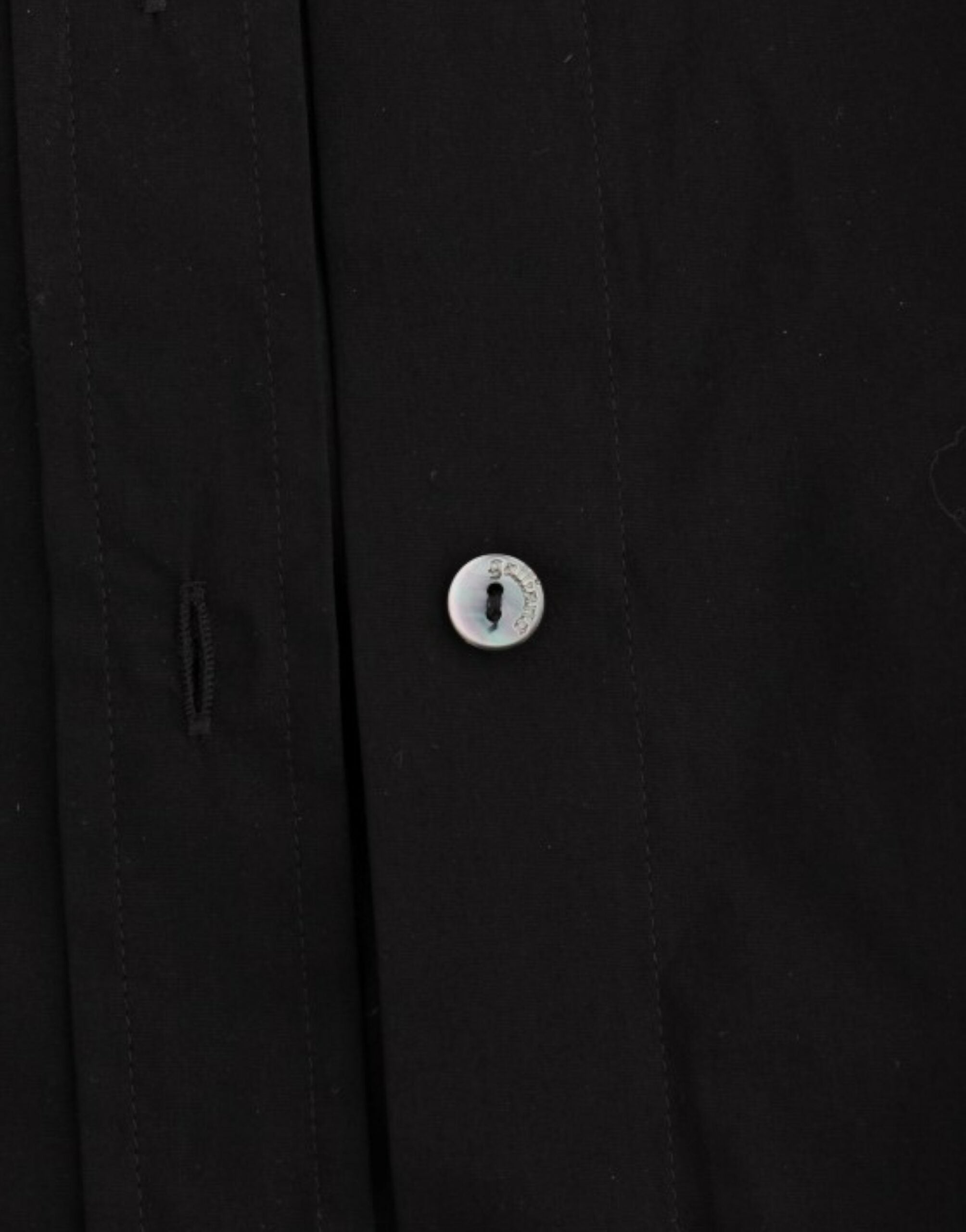 John Galliano Elegante schwarze Kurzarmbluse aus Baumwollstretch