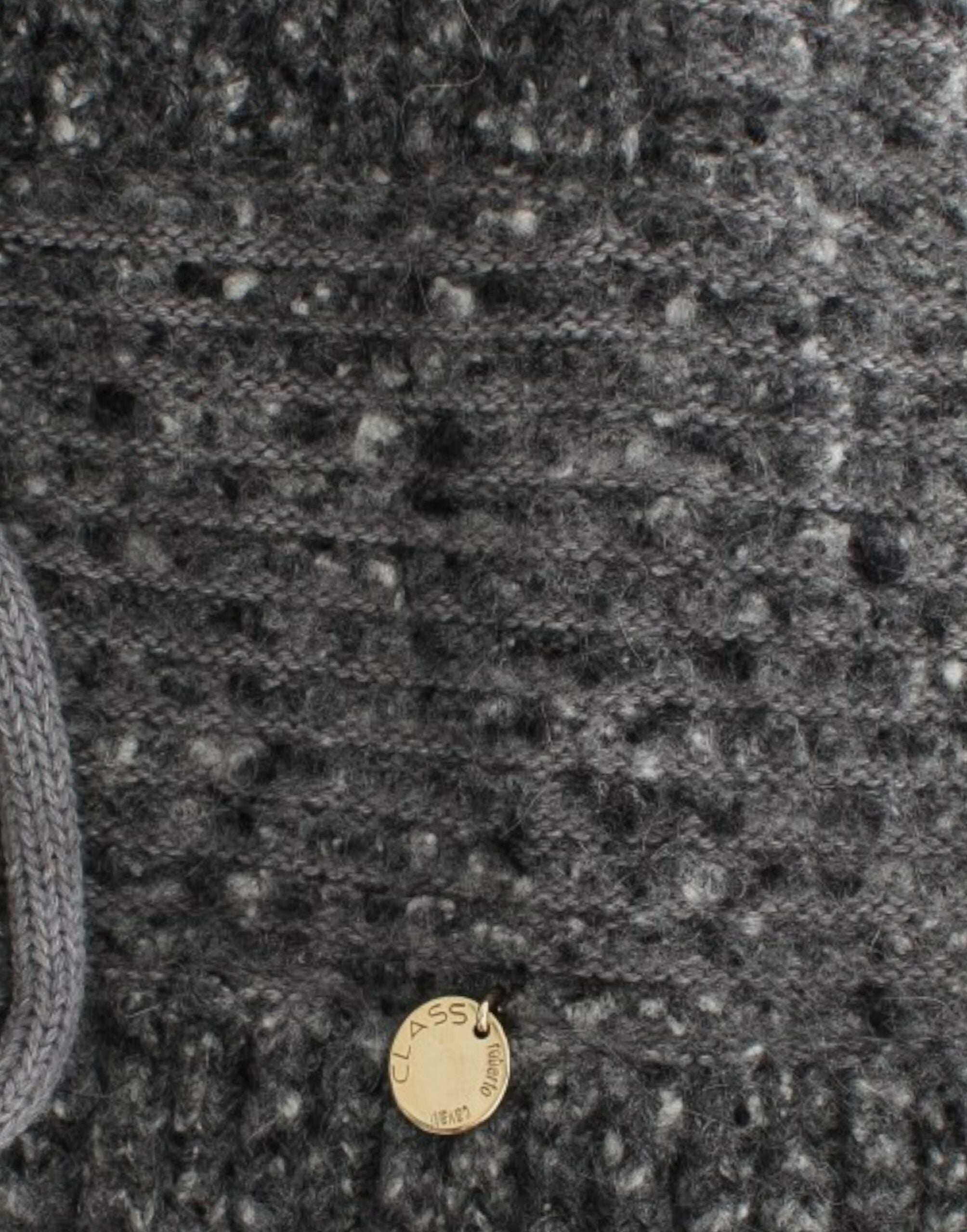 Cardigan elegant Cavalli gri din amestec de lână