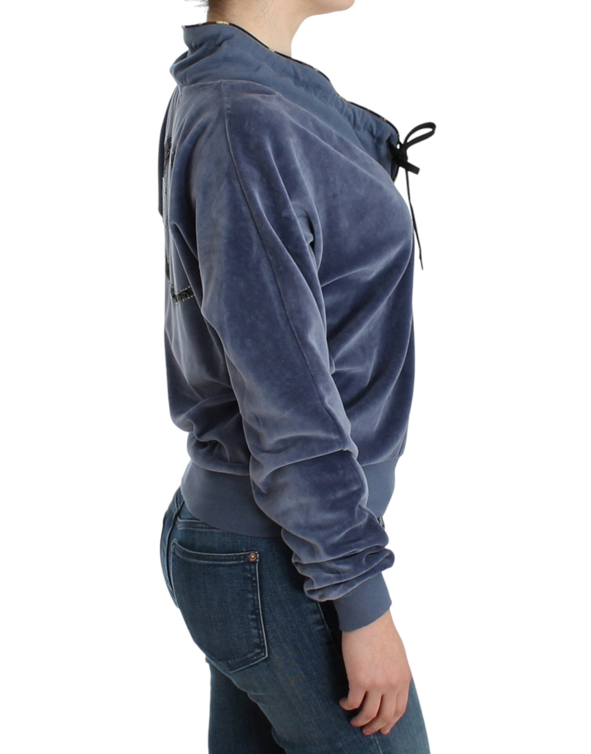 Cavalli – Eleganter Pullover-Mock mit Strass-Detail