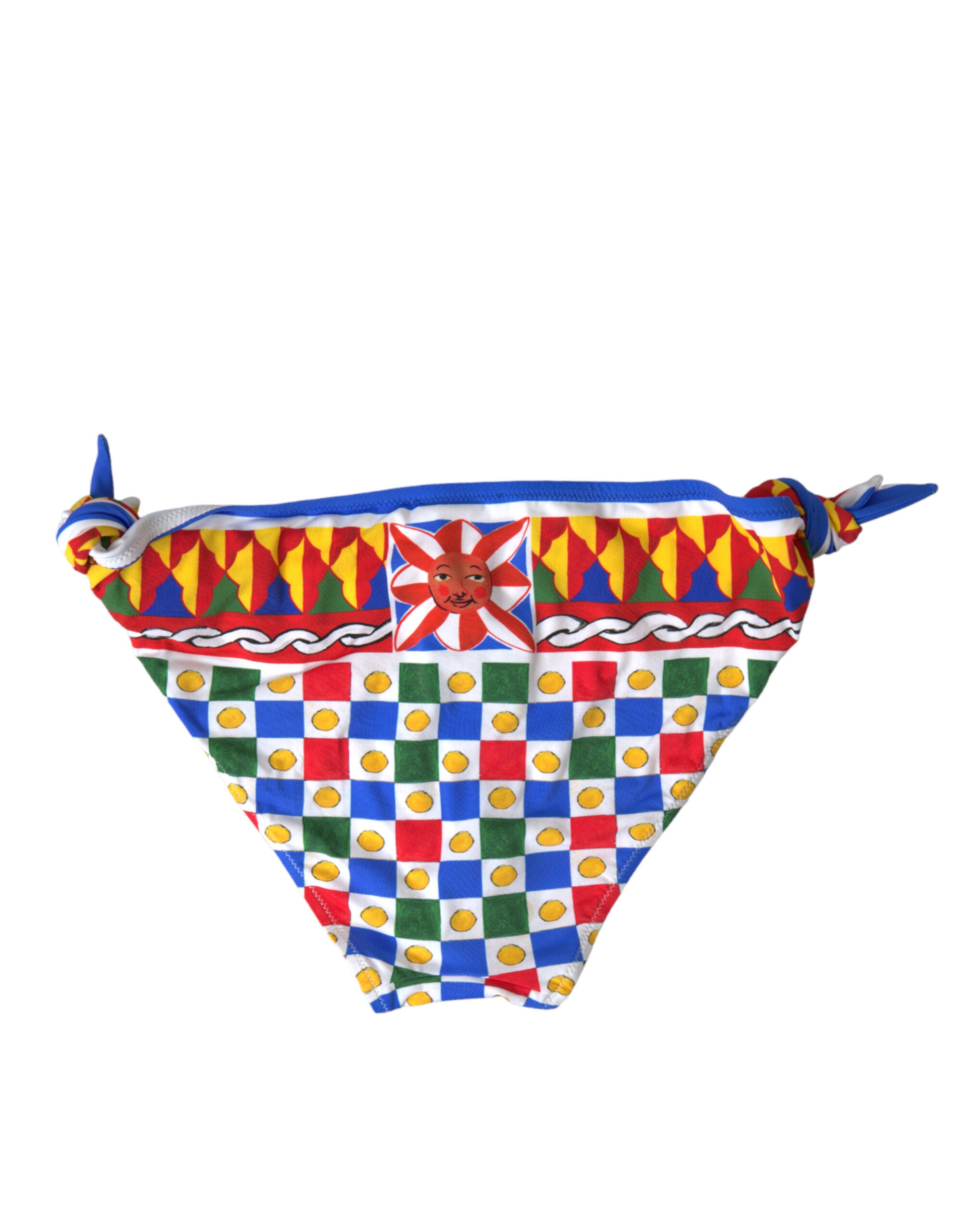 Mehrfarbige Bikinihose mit Carretto-Print von Dolce & Gabbana