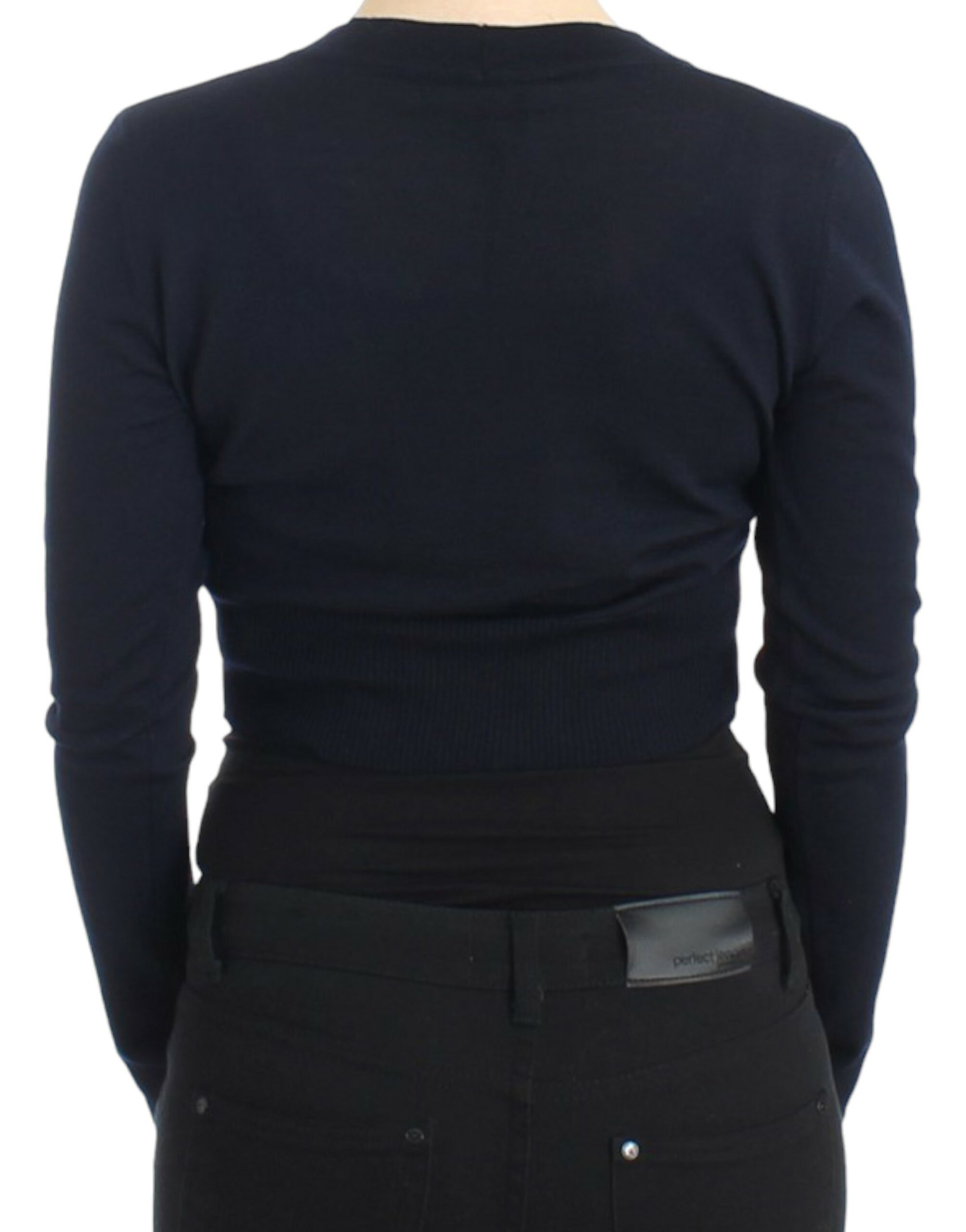 Cavalli Eleganter kurzer Cardigan aus Schurwolle
