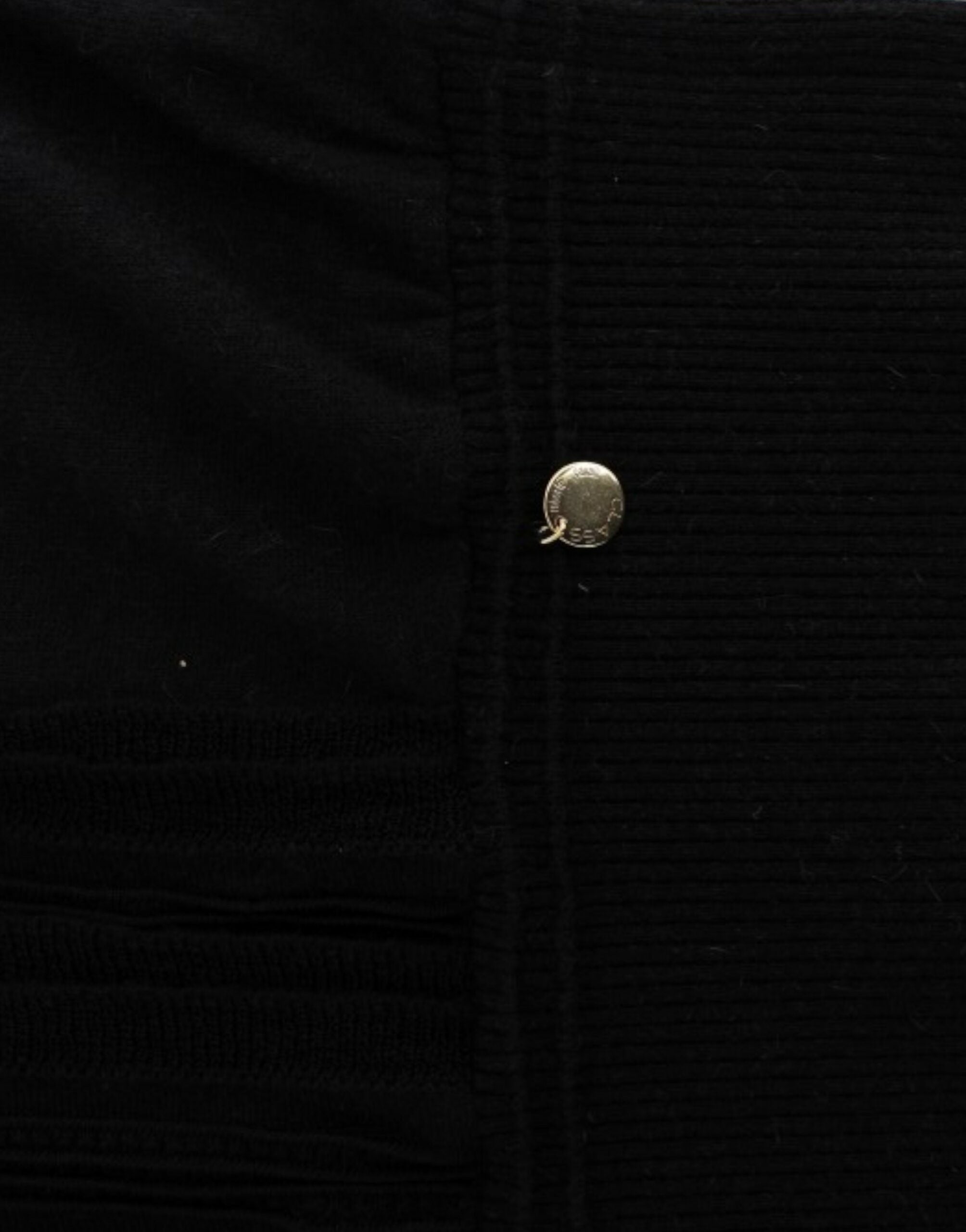 Cavalli – Eleganter, kurzärmliger, schwarzer Pullover
