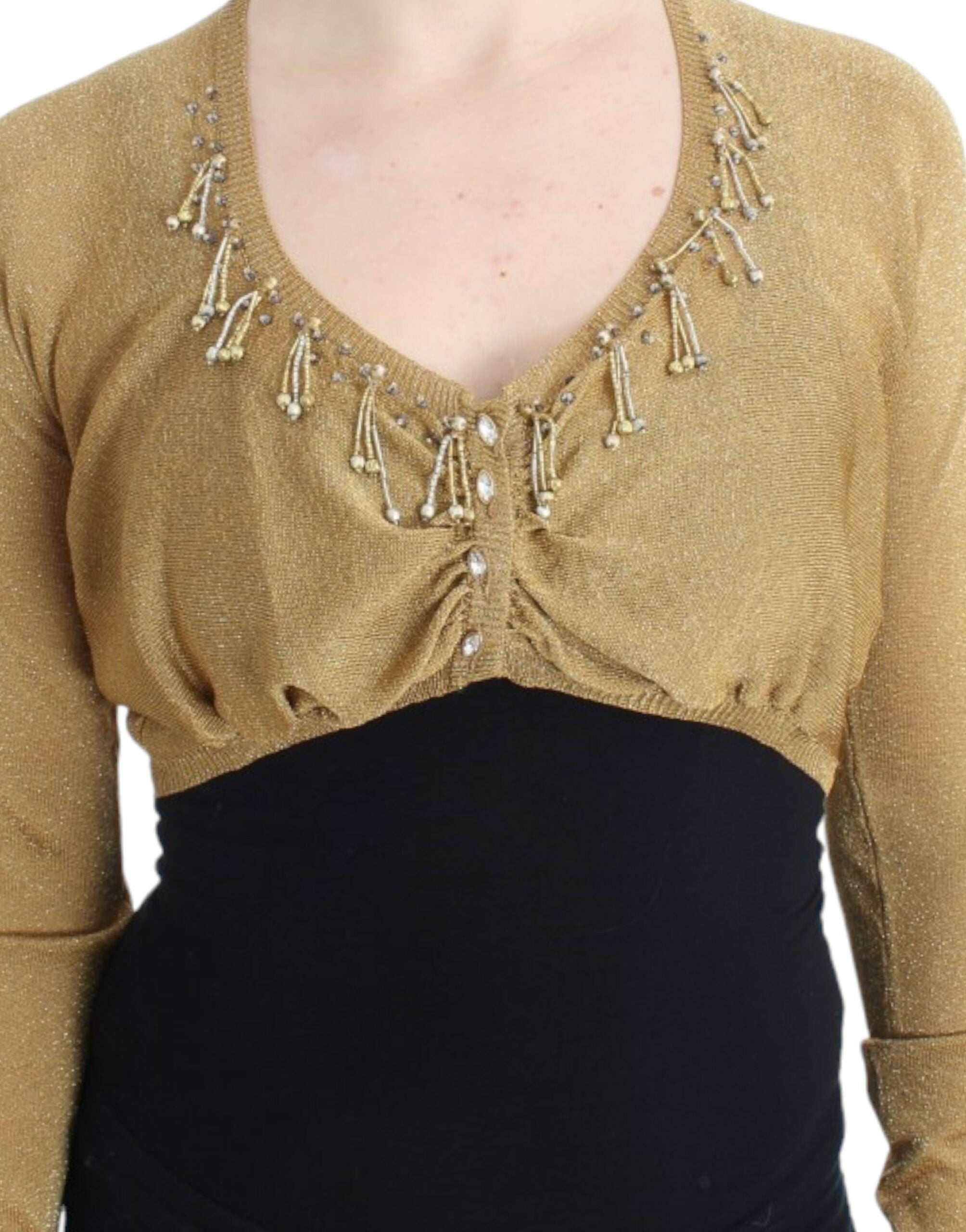 Cavalli – Verzierter, goldschimmernder Bolero