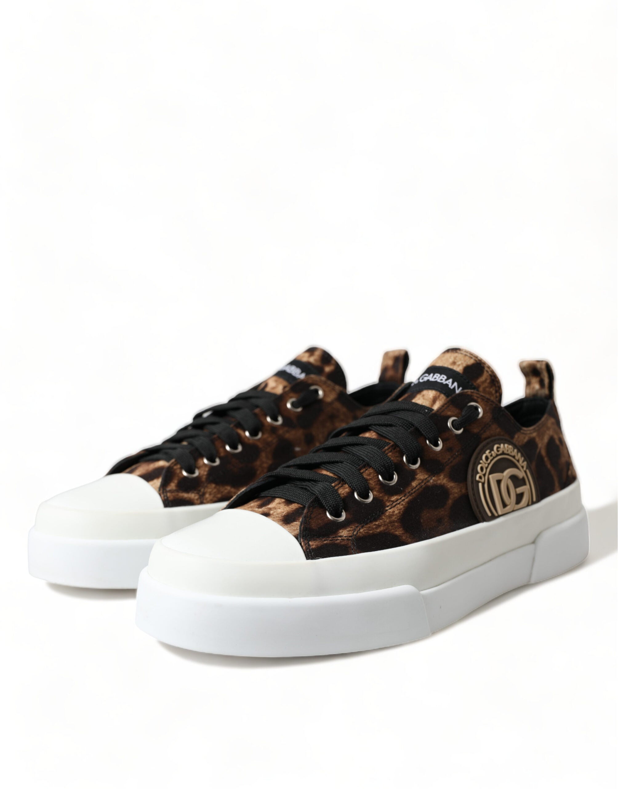 Dolce & Gabbana Elegante Freizeit-Sneaker mit Leopardenmuster