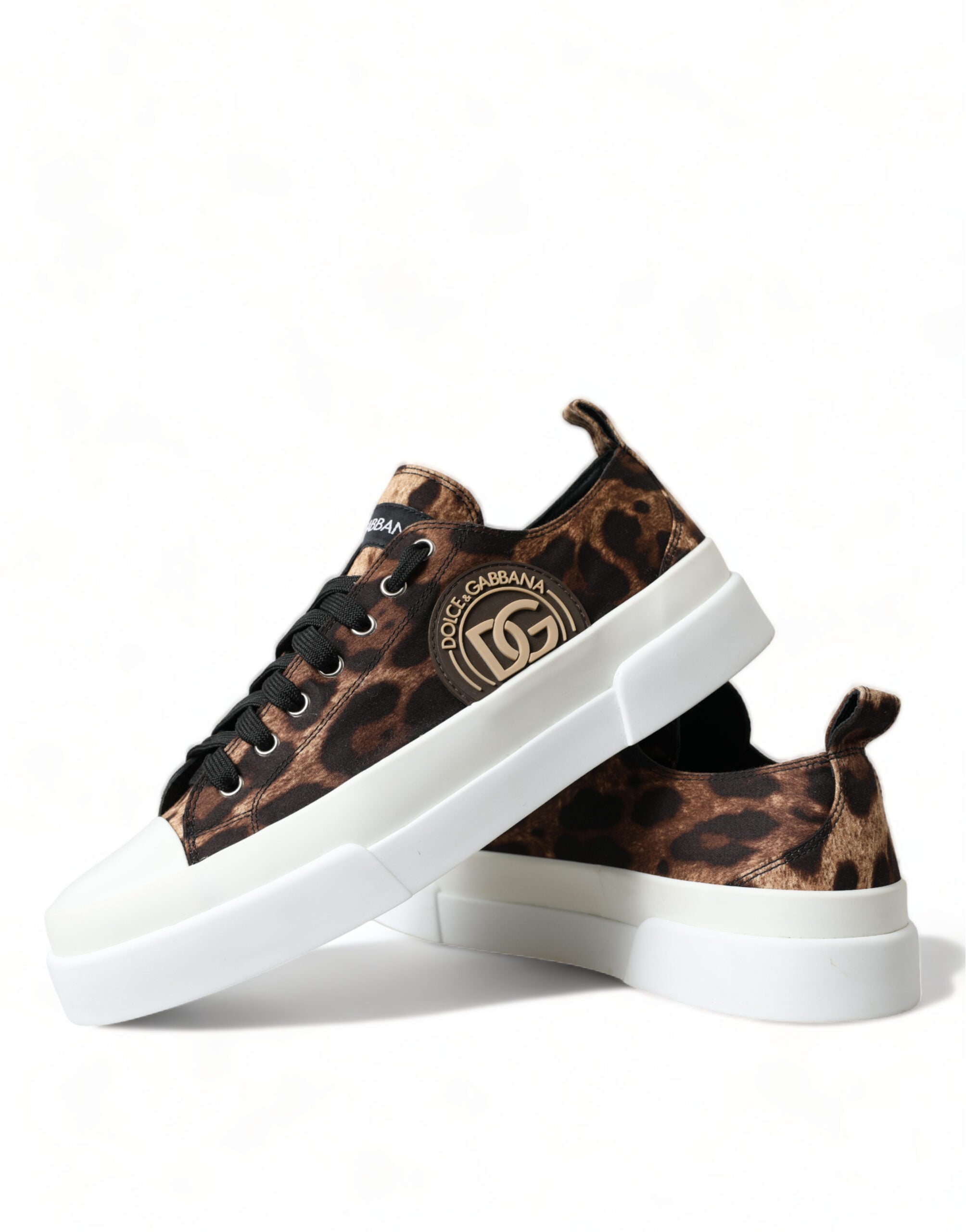 Dolce & Gabbana Elegante Freizeit-Sneaker mit Leopardenmuster