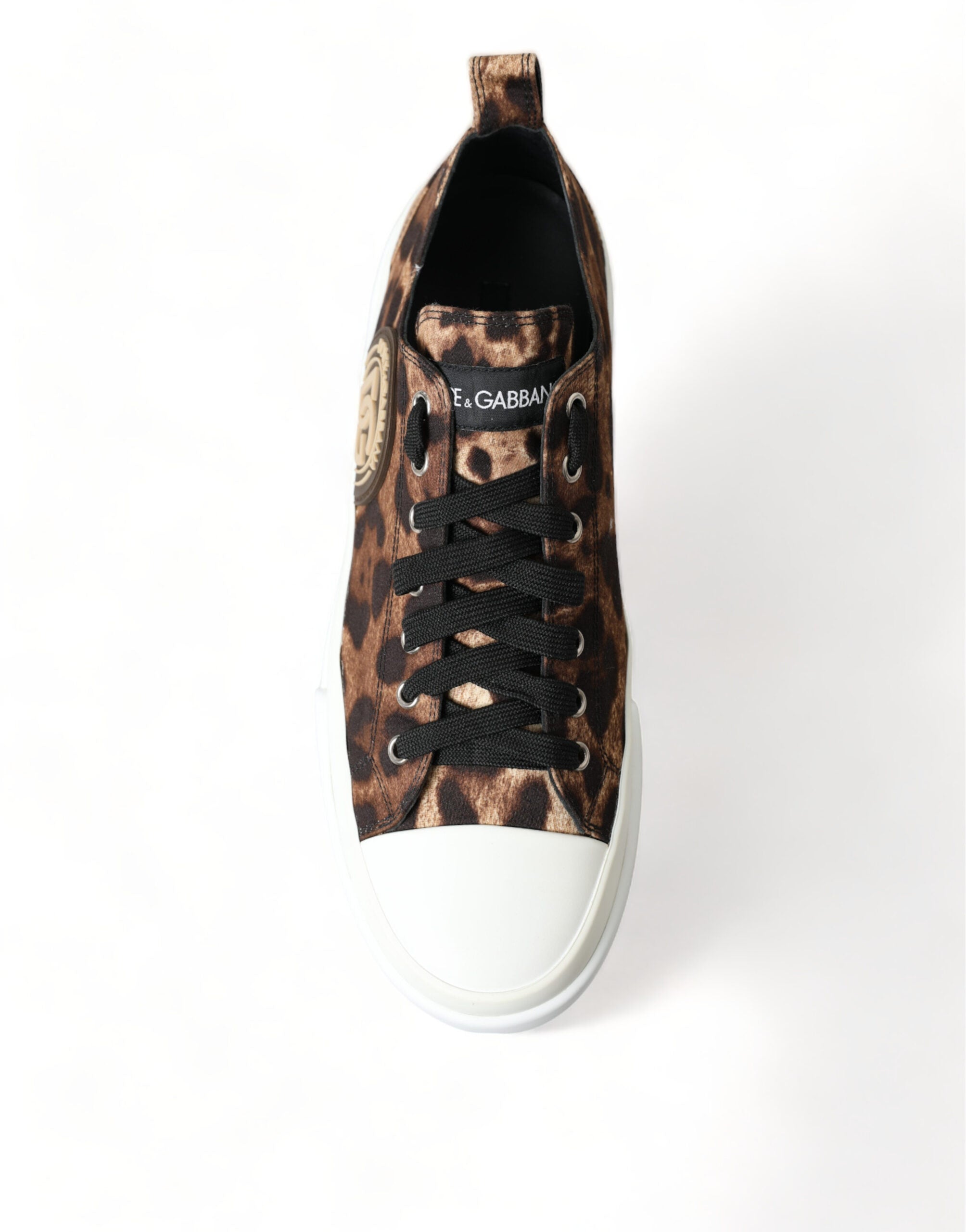 Dolce & Gabbana Elegante Freizeit-Sneaker mit Leopardenmuster
