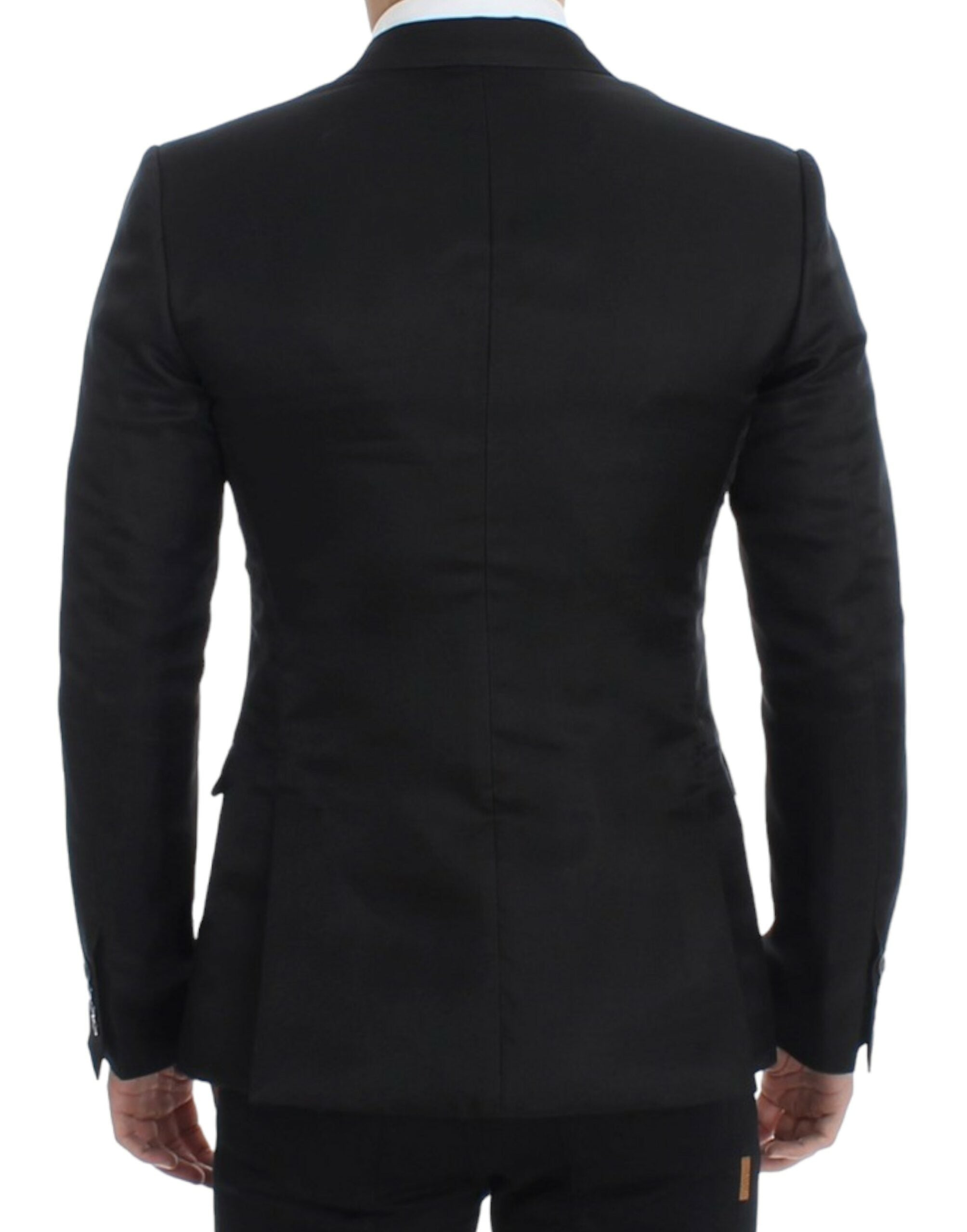 Dolce & Gabbana – Eleganter schwarzer Blazer aus Seidenmischung mit zwei Knöpfen