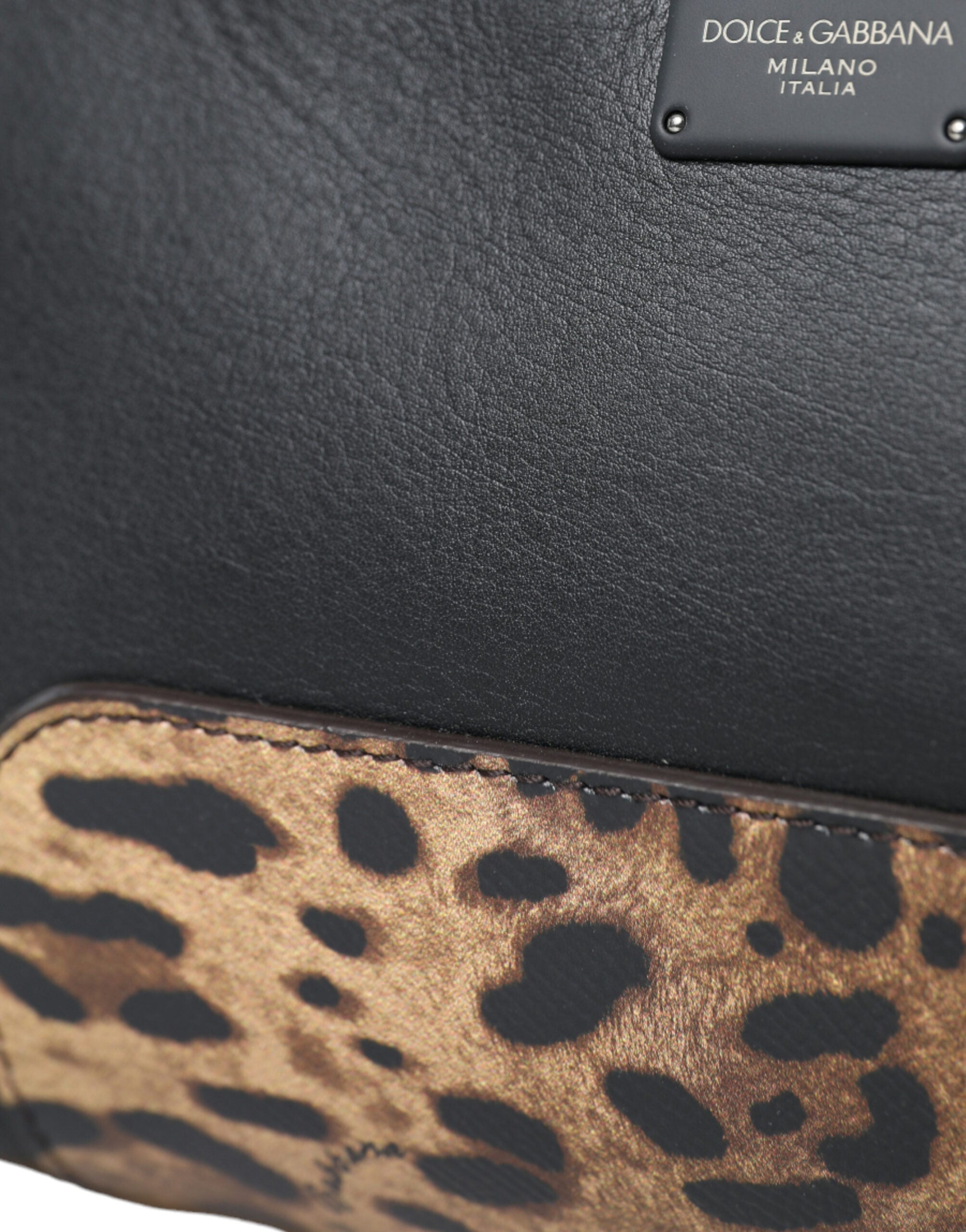 Dolce & Gabbana – Gürteltasche aus exotischem Leder mit Leopardenmuster