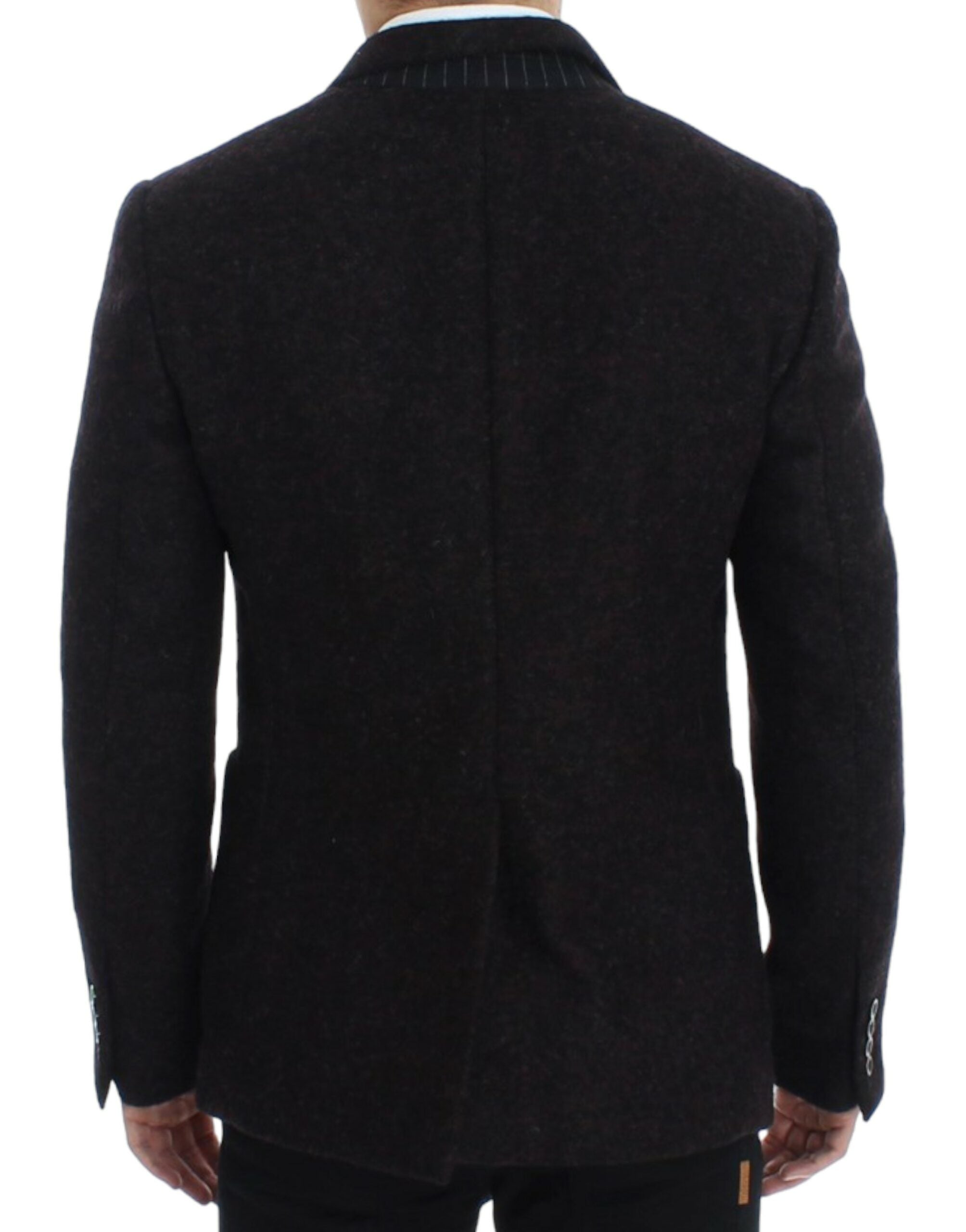 Dolce & Gabbana Bordeaux Alpaga Blazerjacke mit zwei Knöpfen
