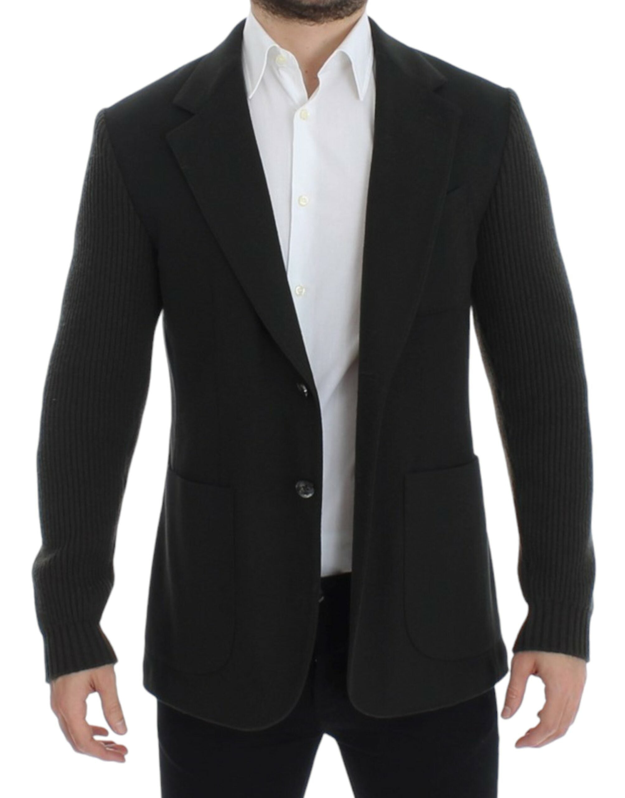 Dolce & Gabbana Elegante grüne Kaschmir-Blazerjacke