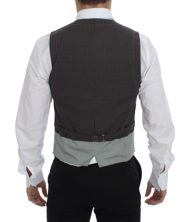 Dolce & Gabbana Elegante graue Baumwollweste