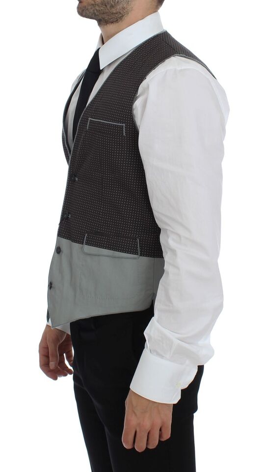 Dolce & Gabbana Elegante graue Baumwollweste