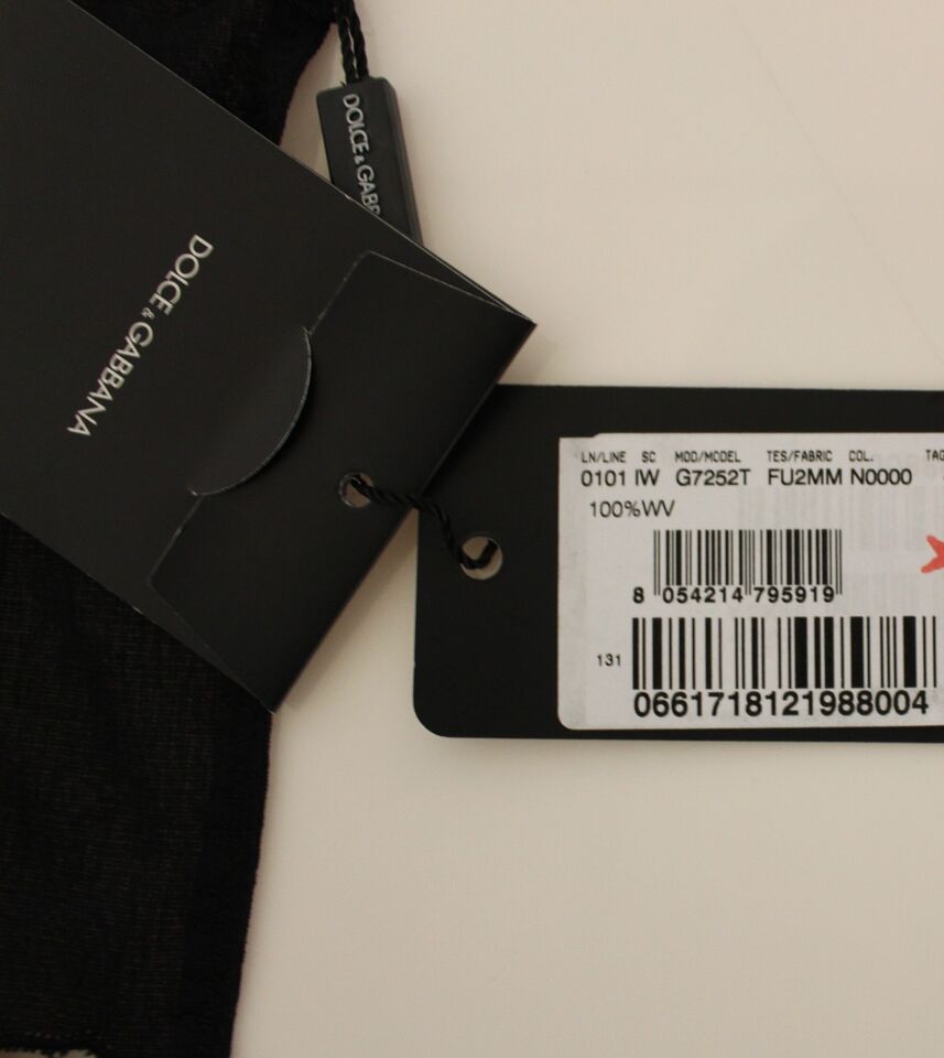 Dolce & Gabbana Elegante schwarze Wollweste