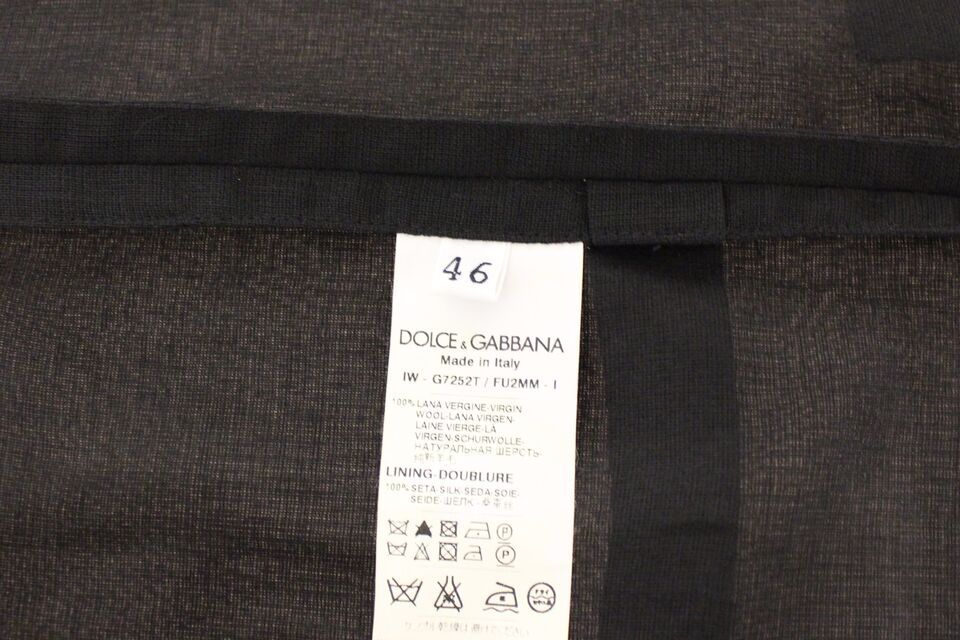 Dolce & Gabbana Elegante schwarze Wollweste