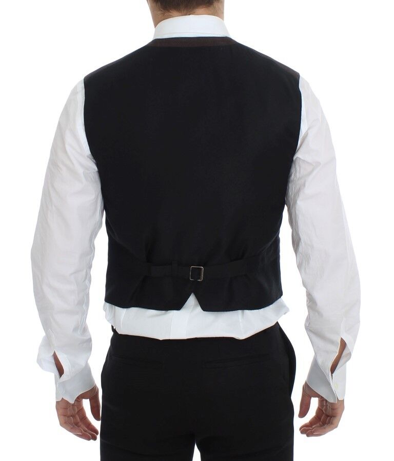 Dolce & Gabbana Elegante braune Weste aus Baumwollmischung