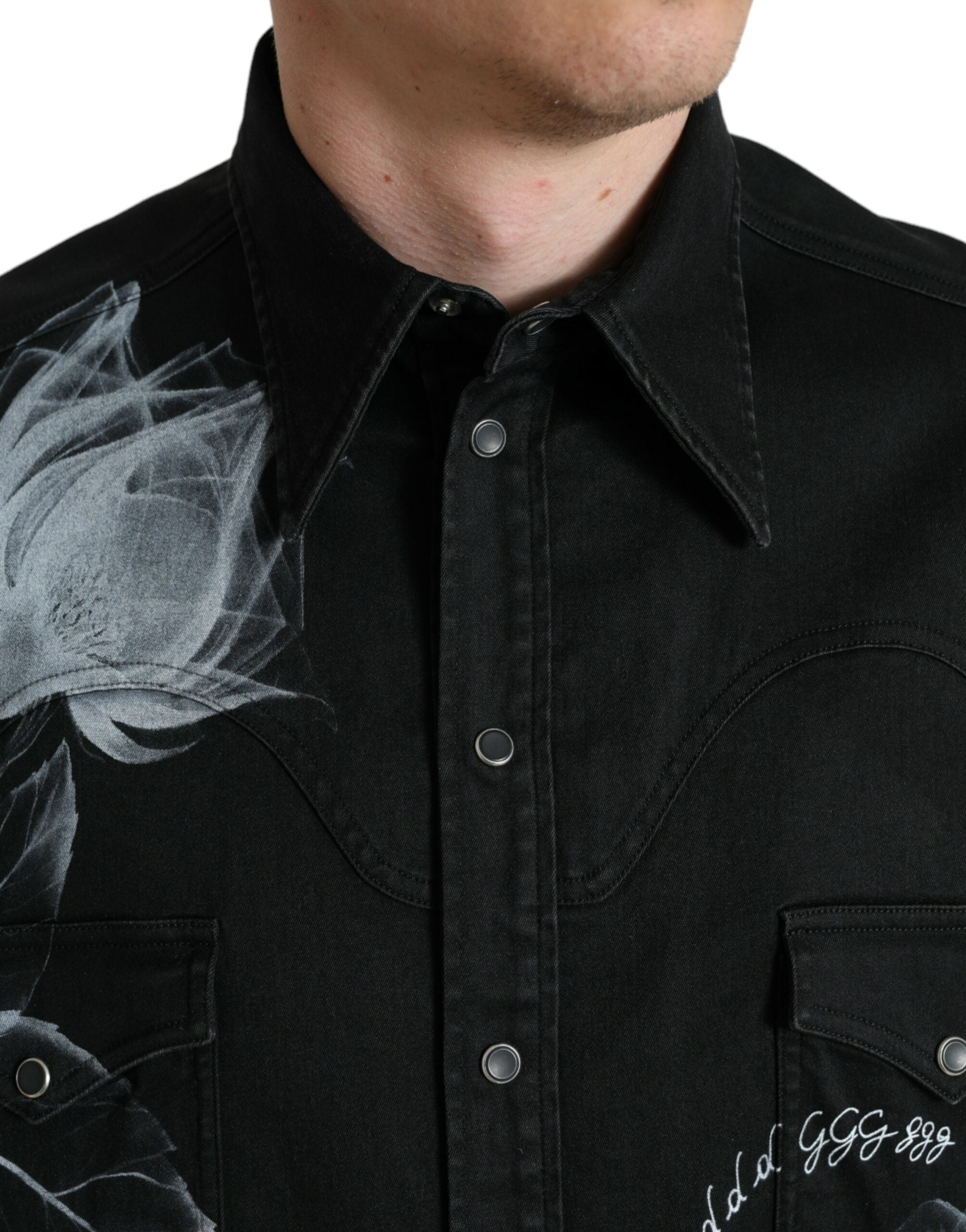 Elegantes Hemd mit Blumendruck von Dolce & Gabbana