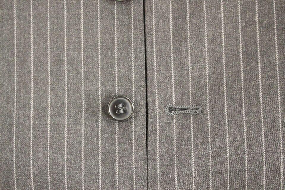 Dolce & Gabbana Elegante grau gestreifte Wollweste