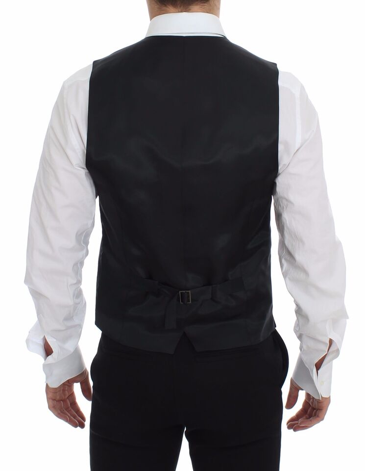 Vestă elegantă cu dungi gri Dolce & Gabbana