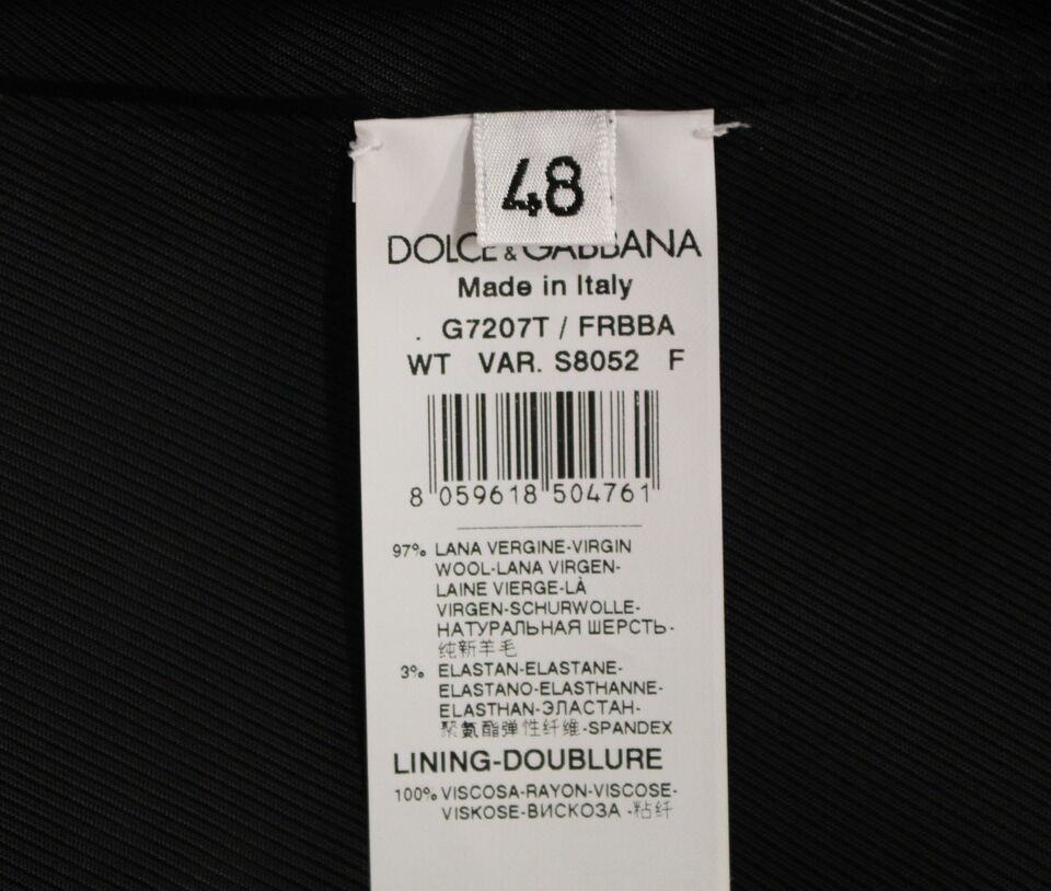 Dolce & Gabbana Elegante gestreifte graue Weste