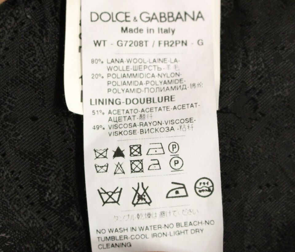 Dolce & Gabbana – Elegante, schwarz gestreifte, einreihige Weste