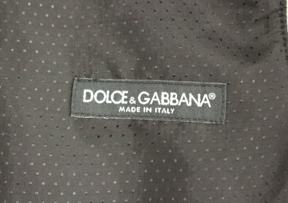 Dolce & Gabbana Elegante Weste aus grauer Wollmischung