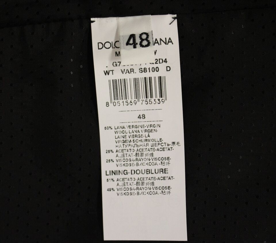 Dolce & Gabbana Elegante Weste aus grauer Wollmischung