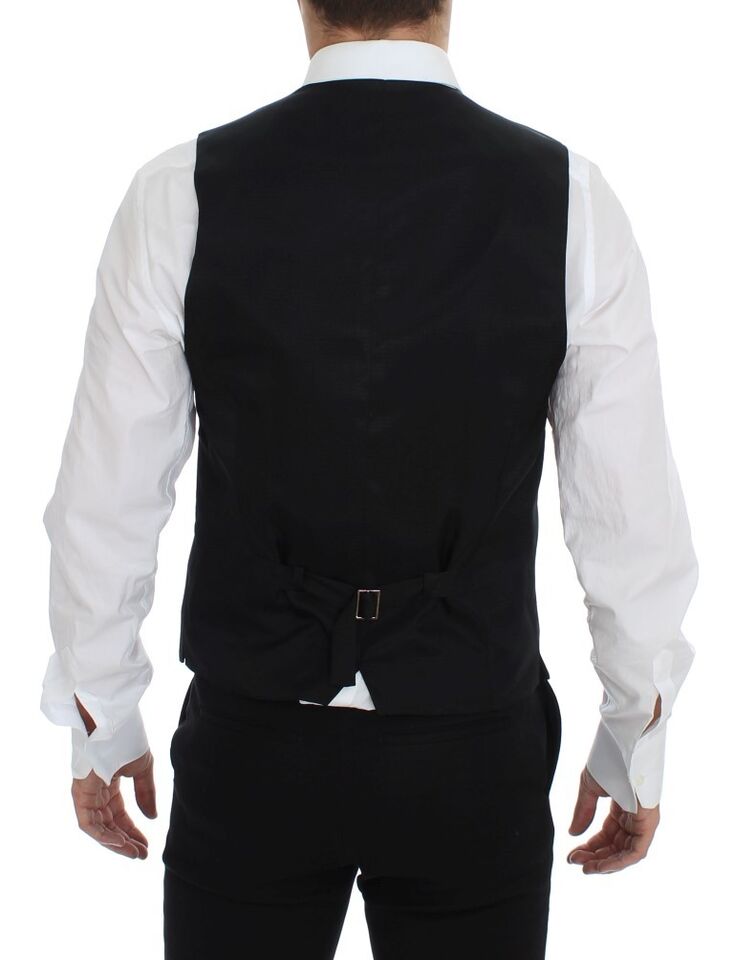 Dolce & Gabbana Elegante graue Wollweste