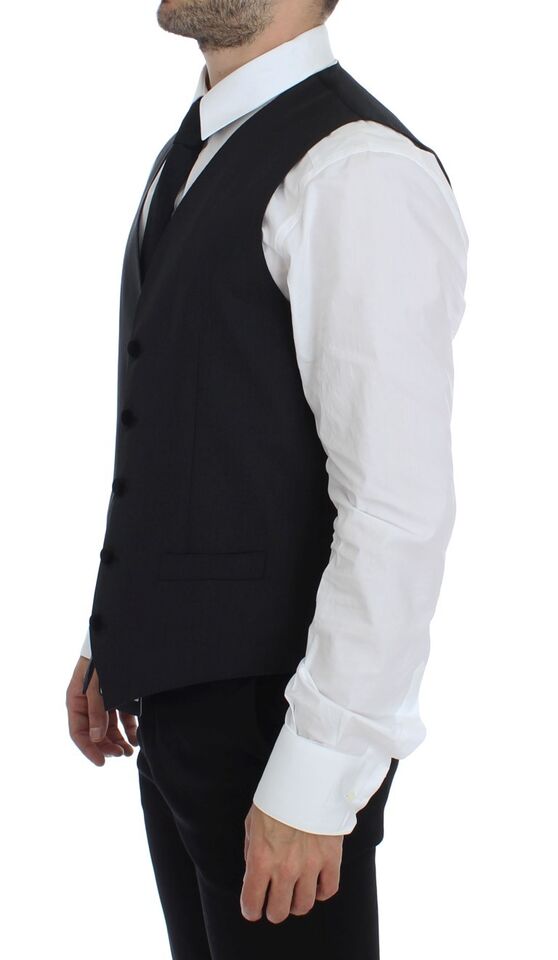 Dolce & Gabbana Elegante graue Wollweste
