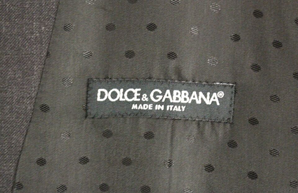 Dolce & Gabbana Elegante Weste aus grauer Wolle für formelle Anlässe
