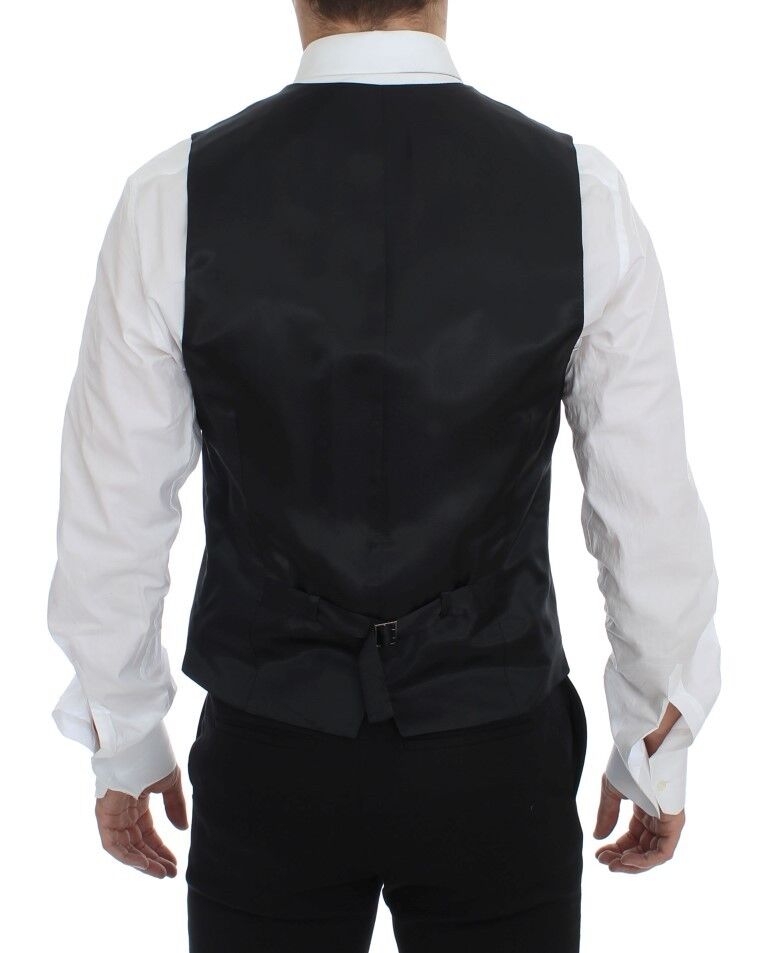 Vestă elegantă cu dungi gri Dolce & Gabbana