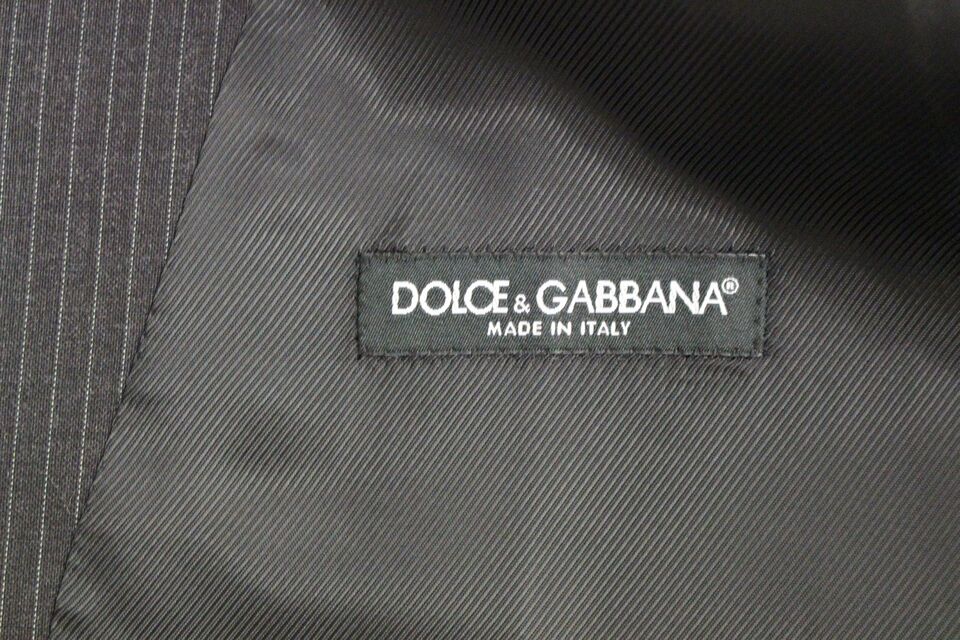 Vestă elegantă cu dungi gri Dolce & Gabbana