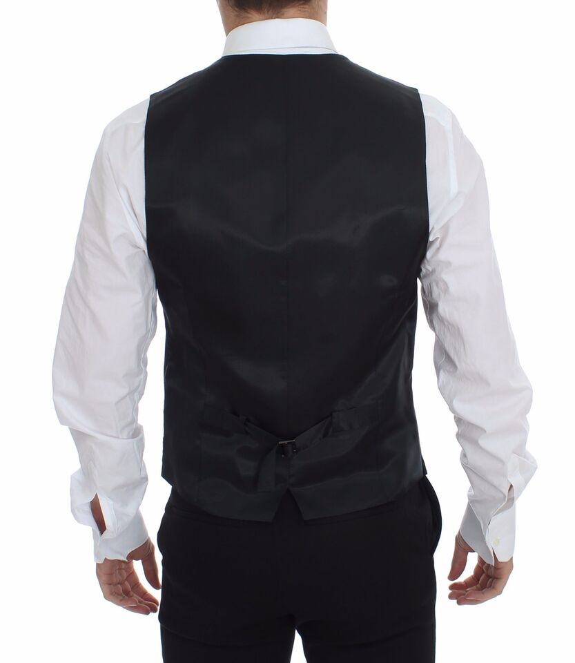 Vestă elegantă cu dungi gri Dolce & Gabbana