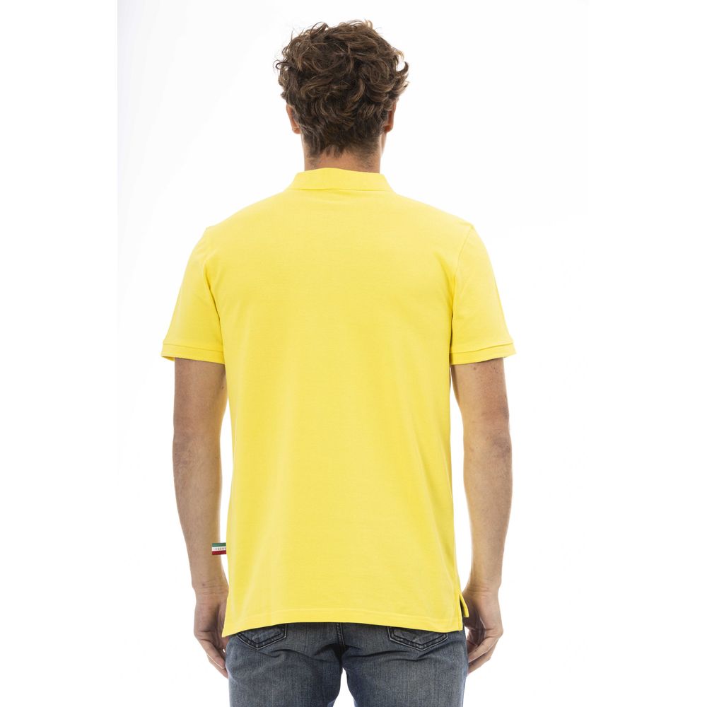 Baldinini Trend Gelbes Herren-Poloshirt aus Baumwolle