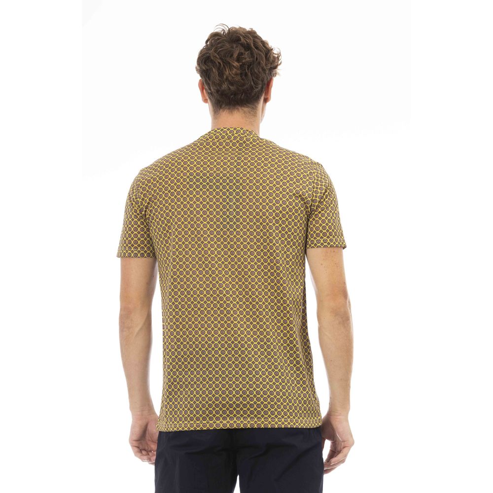 Tricou Baldinini Trend gri din bumbac pentru bărbați