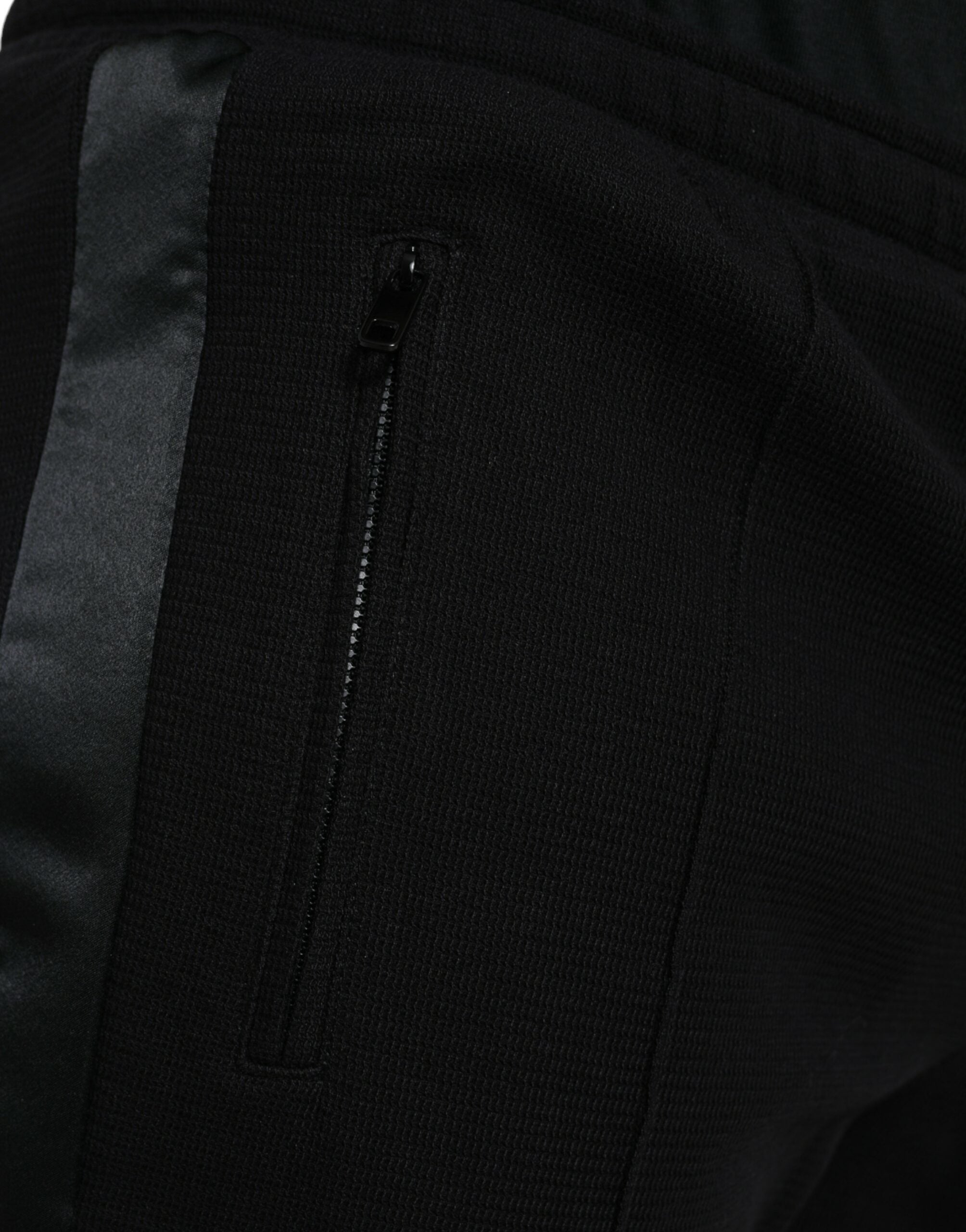 Dolce & Gabbana Elegante Jogginghose aus schwarzer Baumwollmischung
