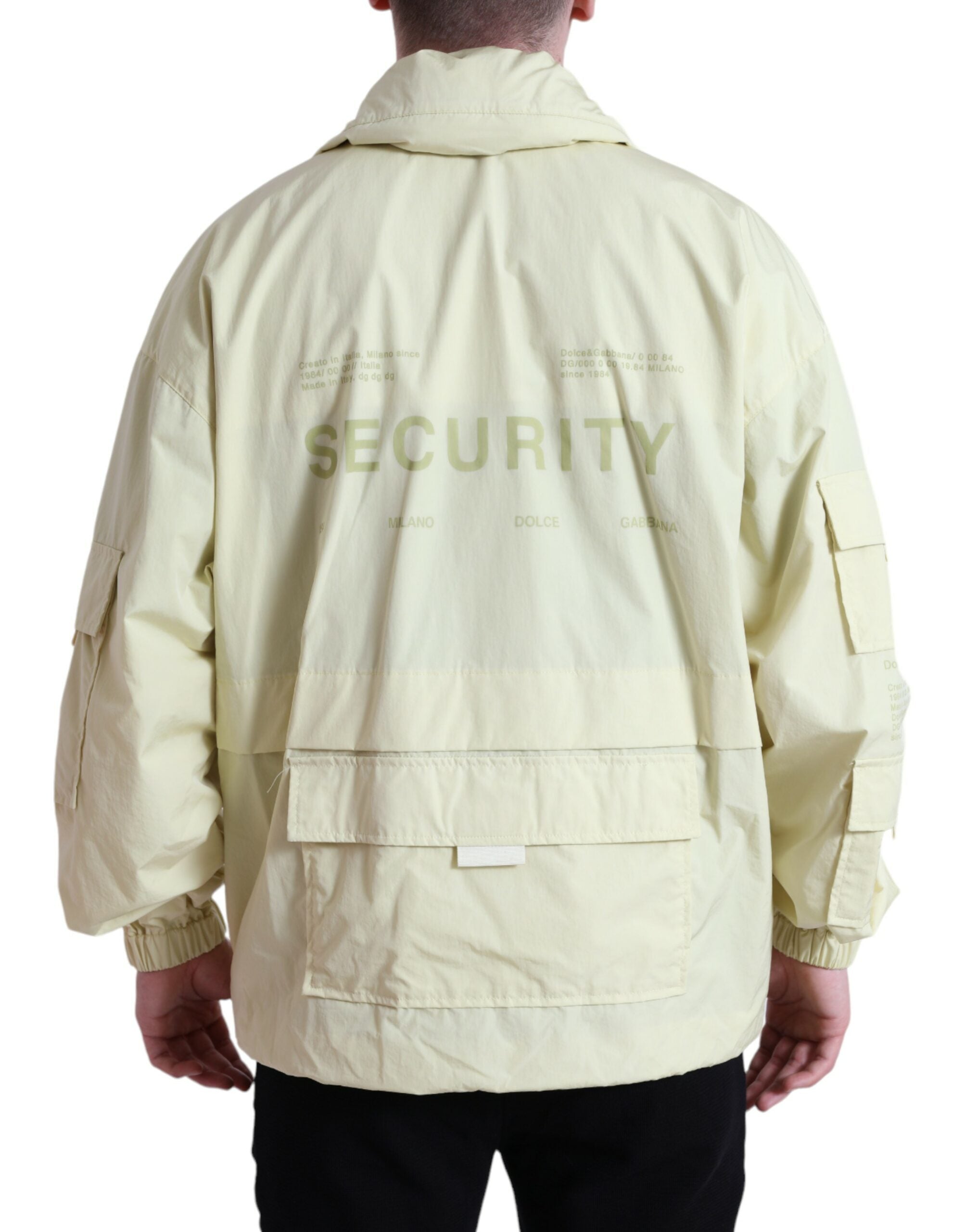 Jachetă elegantă galbenă Dolce & Gabbana Windbreaker