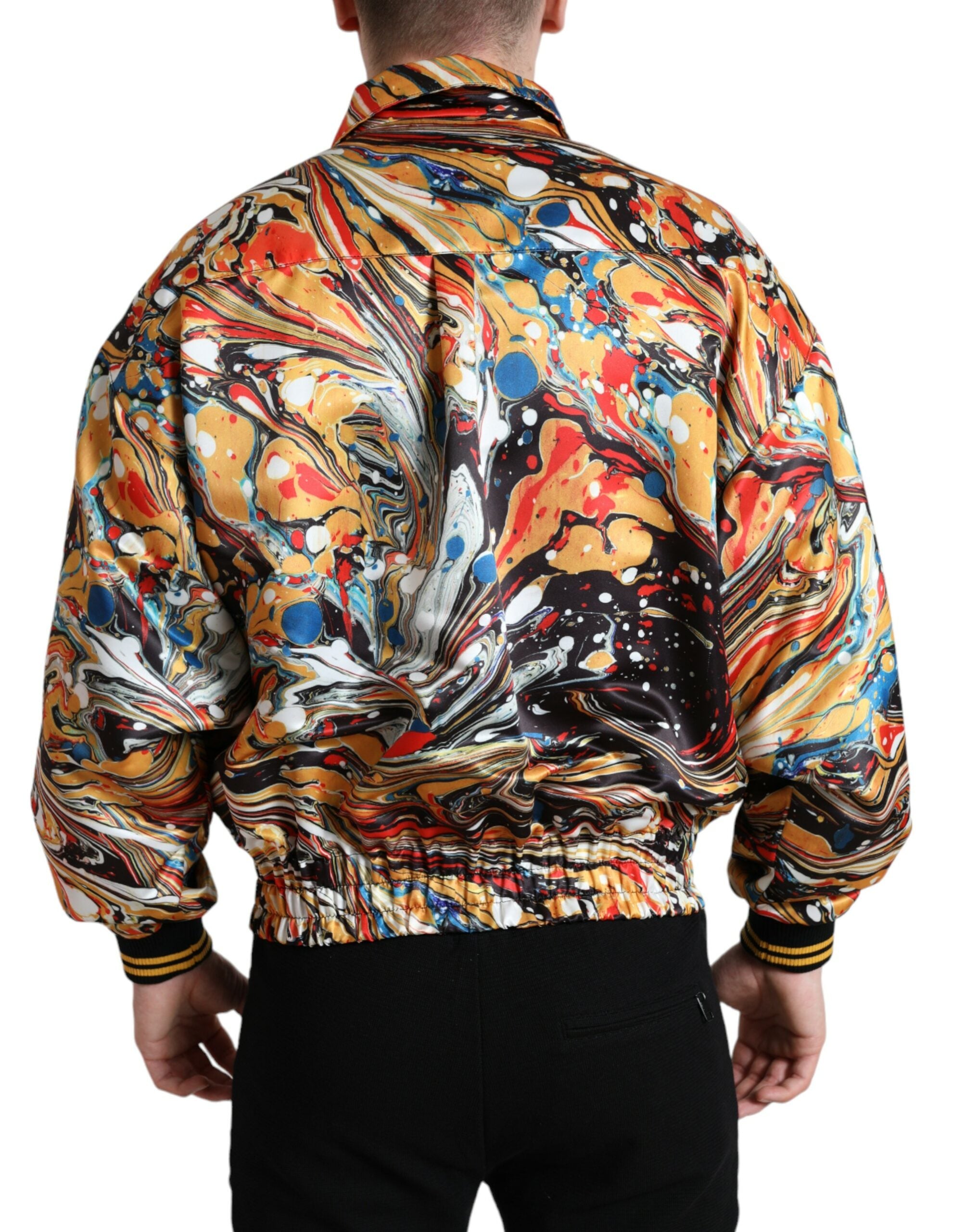 Dolce & Gabbana Jachetă bomber abstractă colorată
