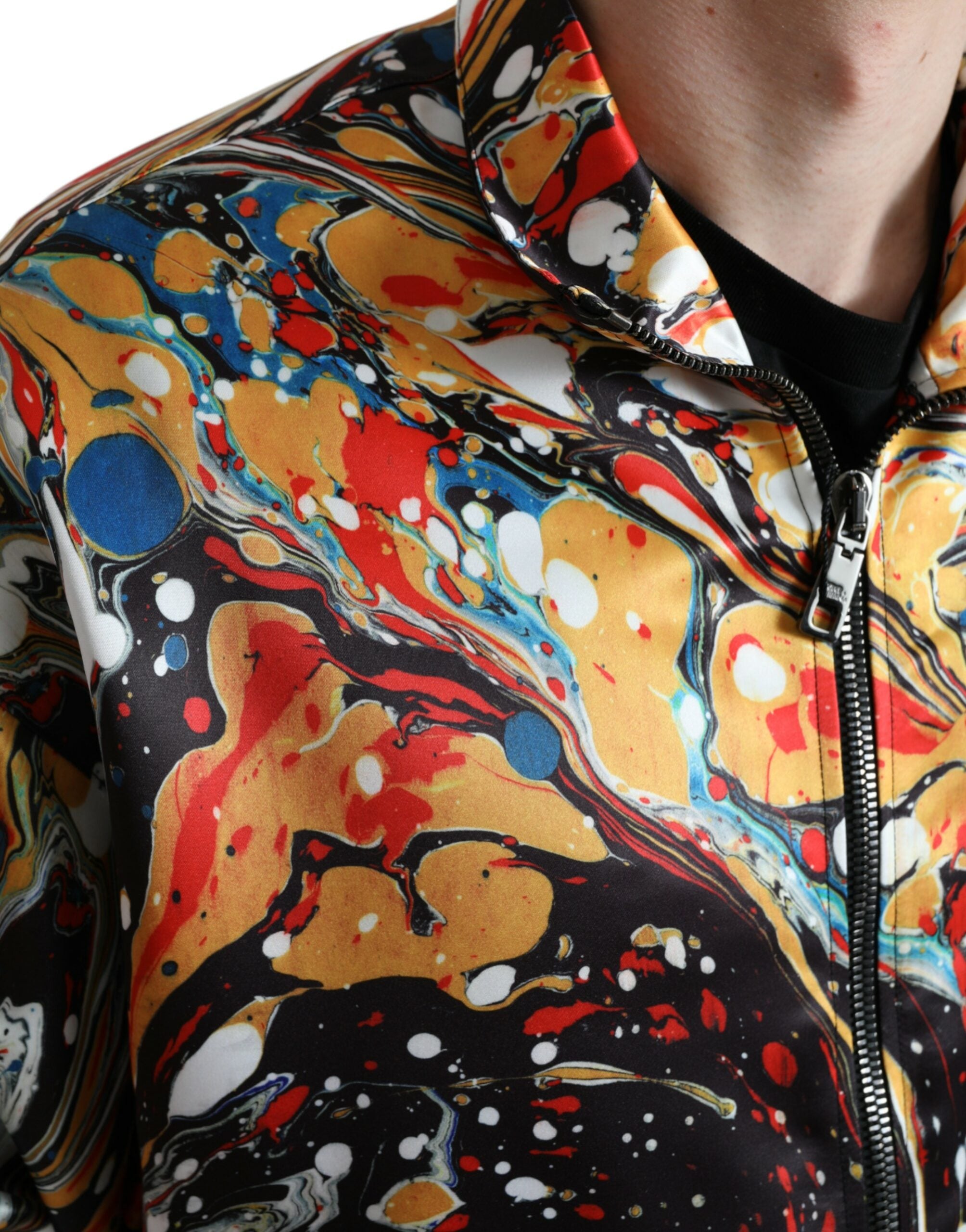 Dolce & Gabbana Jachetă bomber abstractă colorată