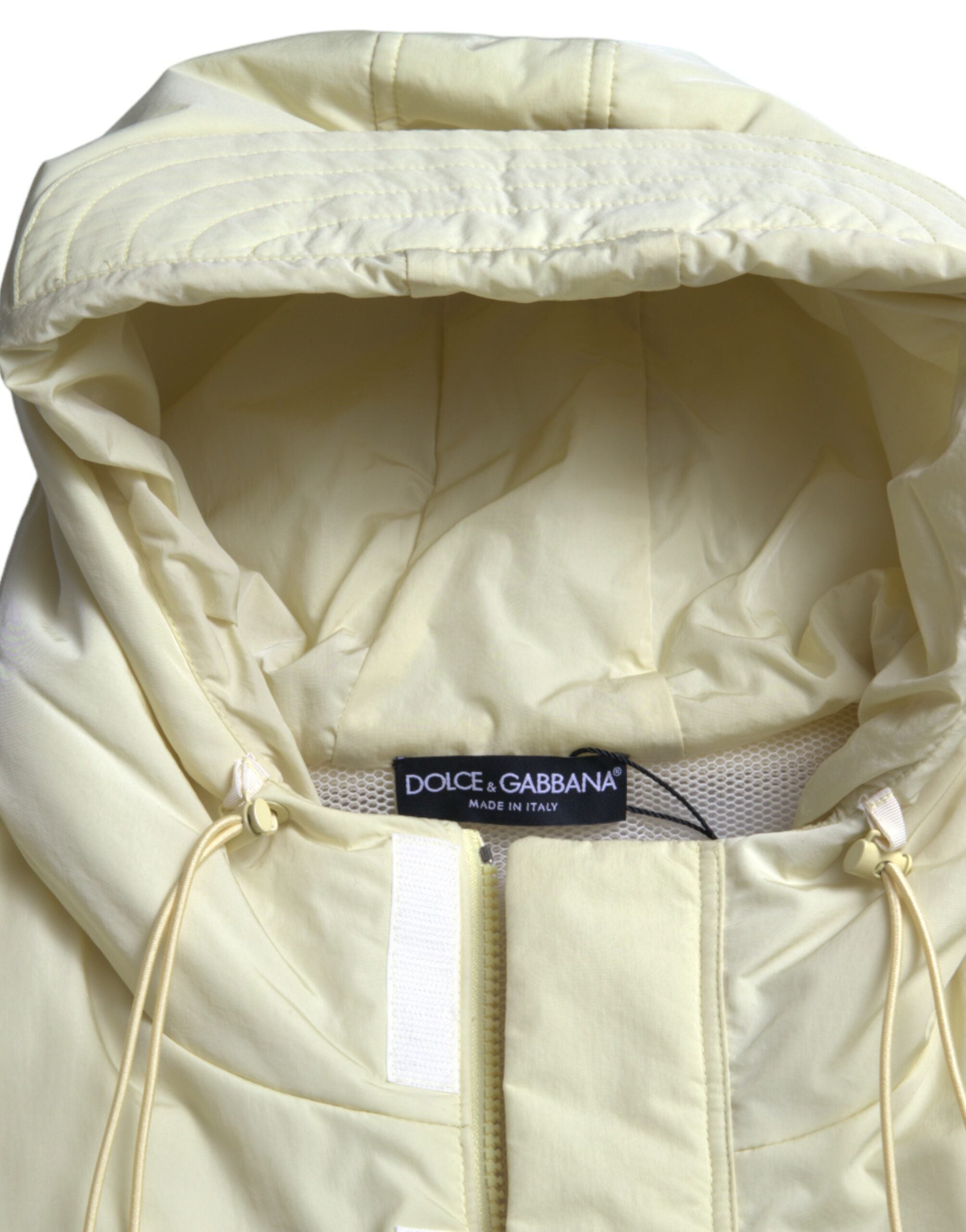 Dolce & Gabbana Vestă cu glugă galbenă Sunshine