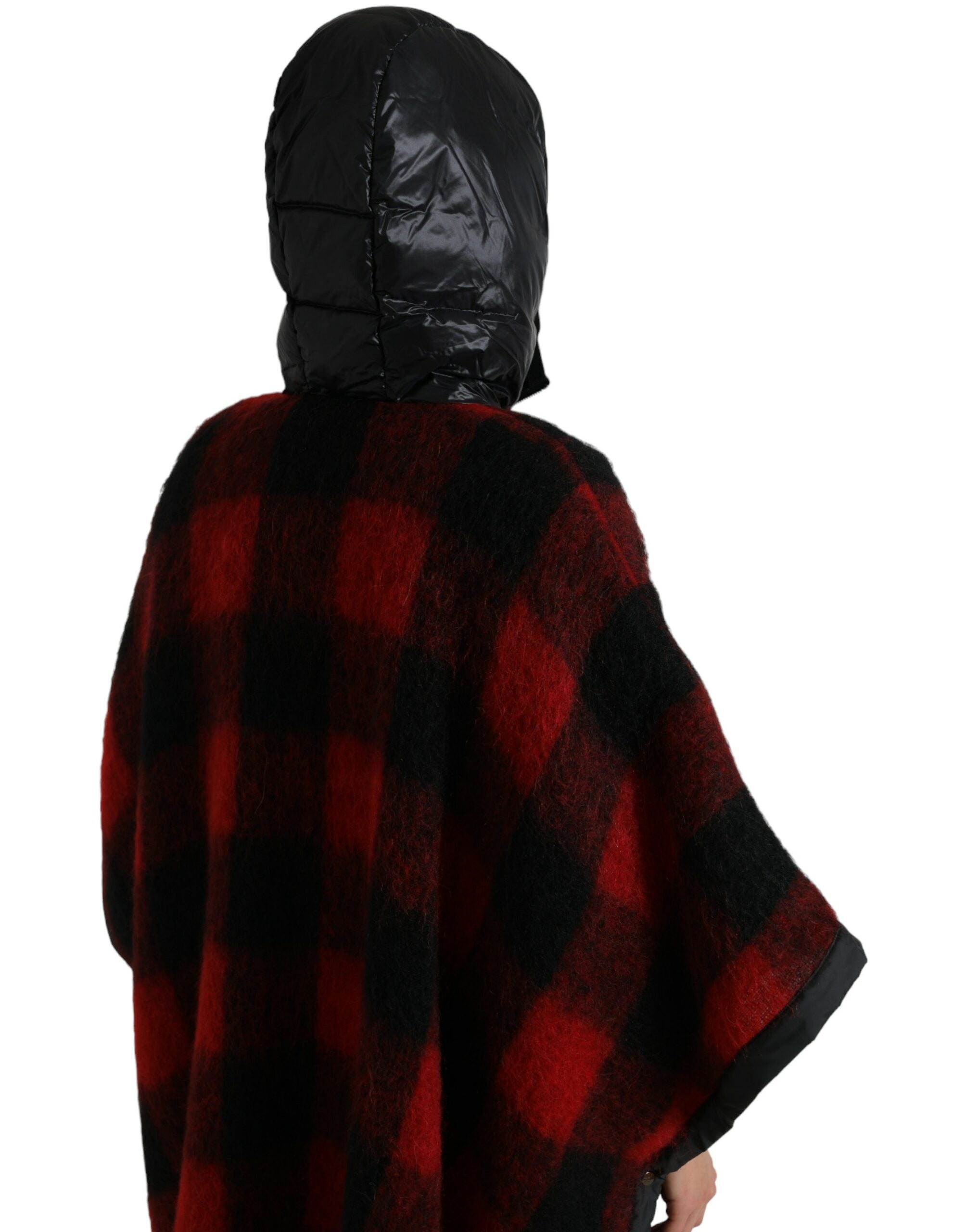 Jachetă poncho elegantă cu model Buffalo Check de la Dolce & Gabbana